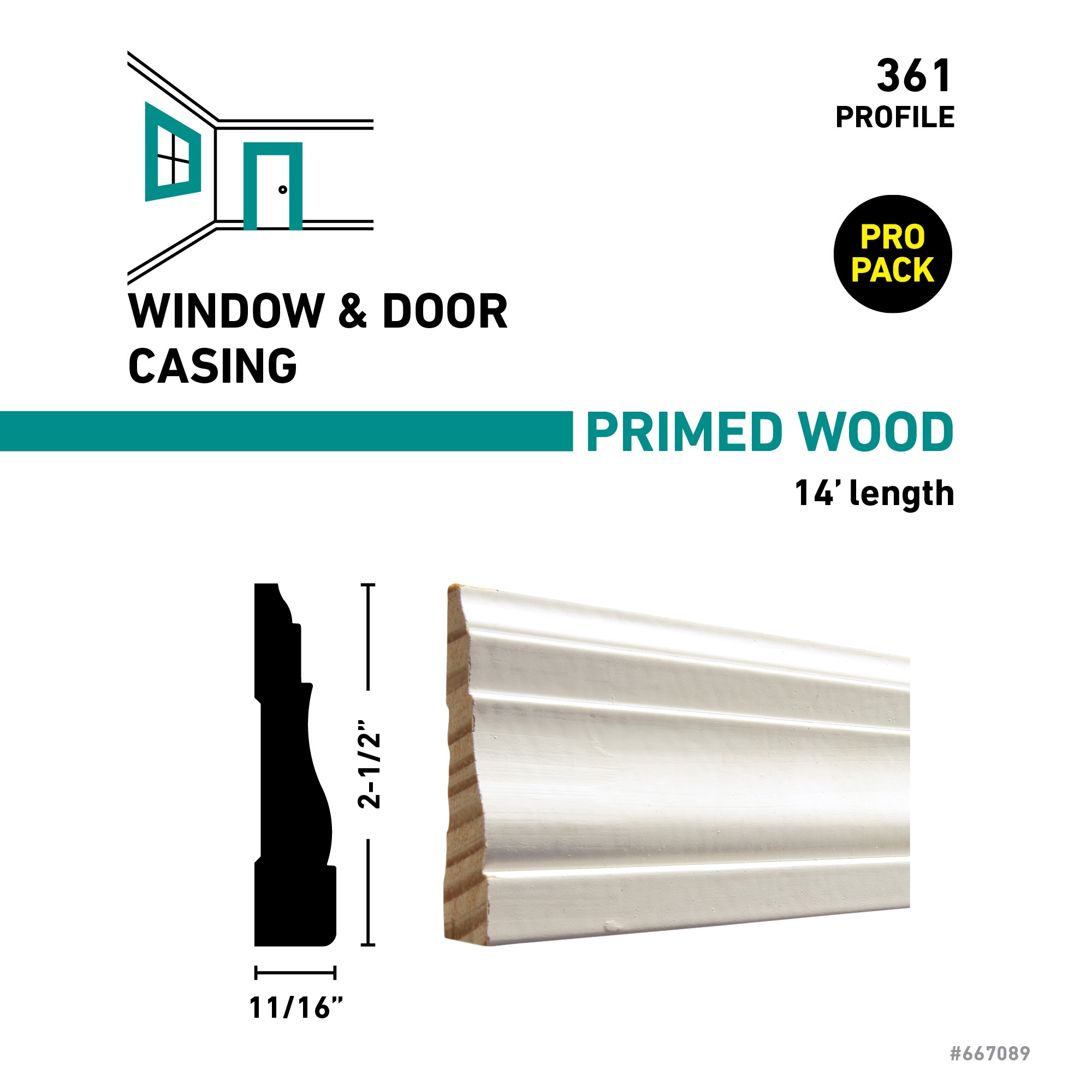RELIABILT C 361 14 FJPMD Window-Door-Casings - View #2