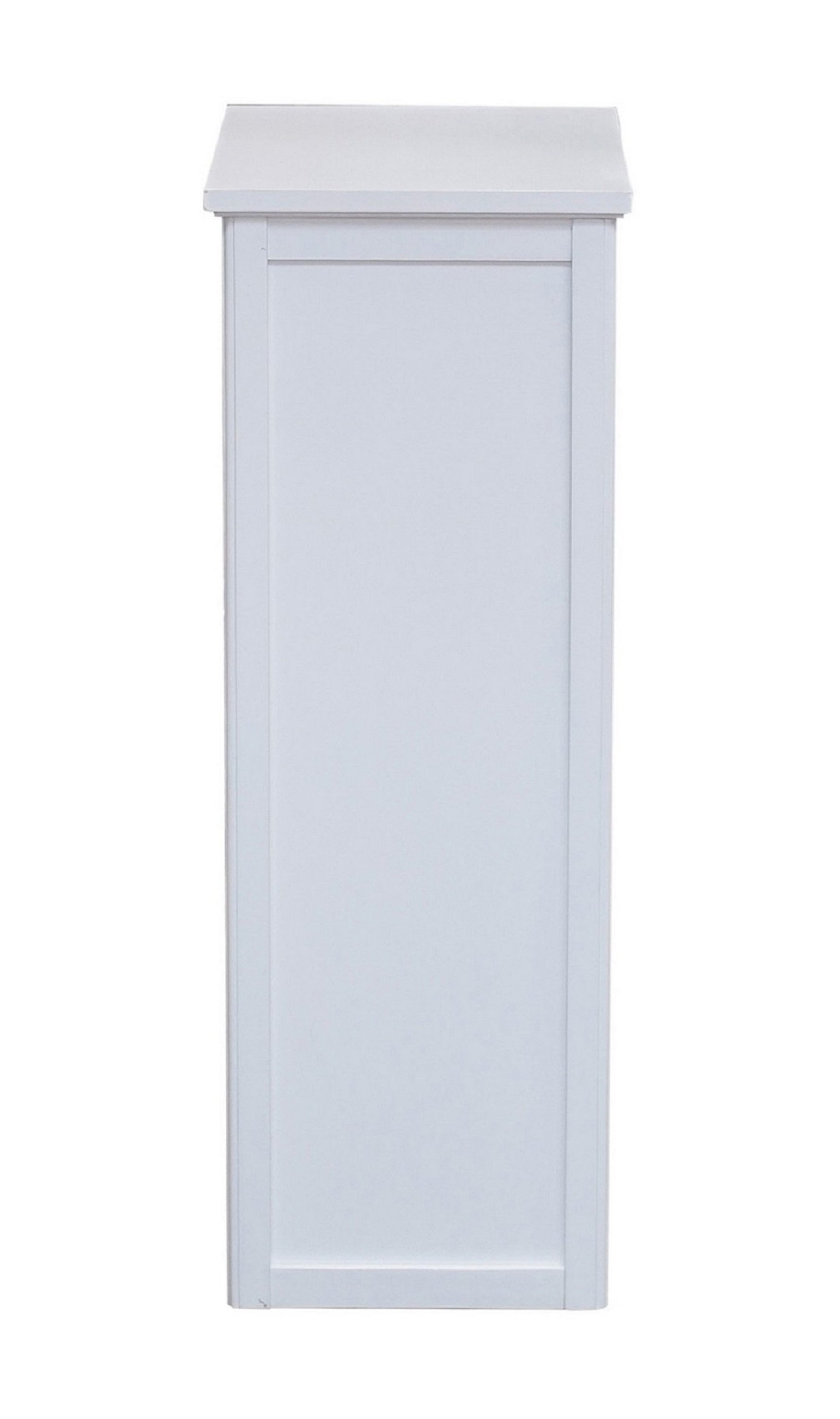 Dorset Classic White Bathroom Shelving Hutch with Adjustable Shelves