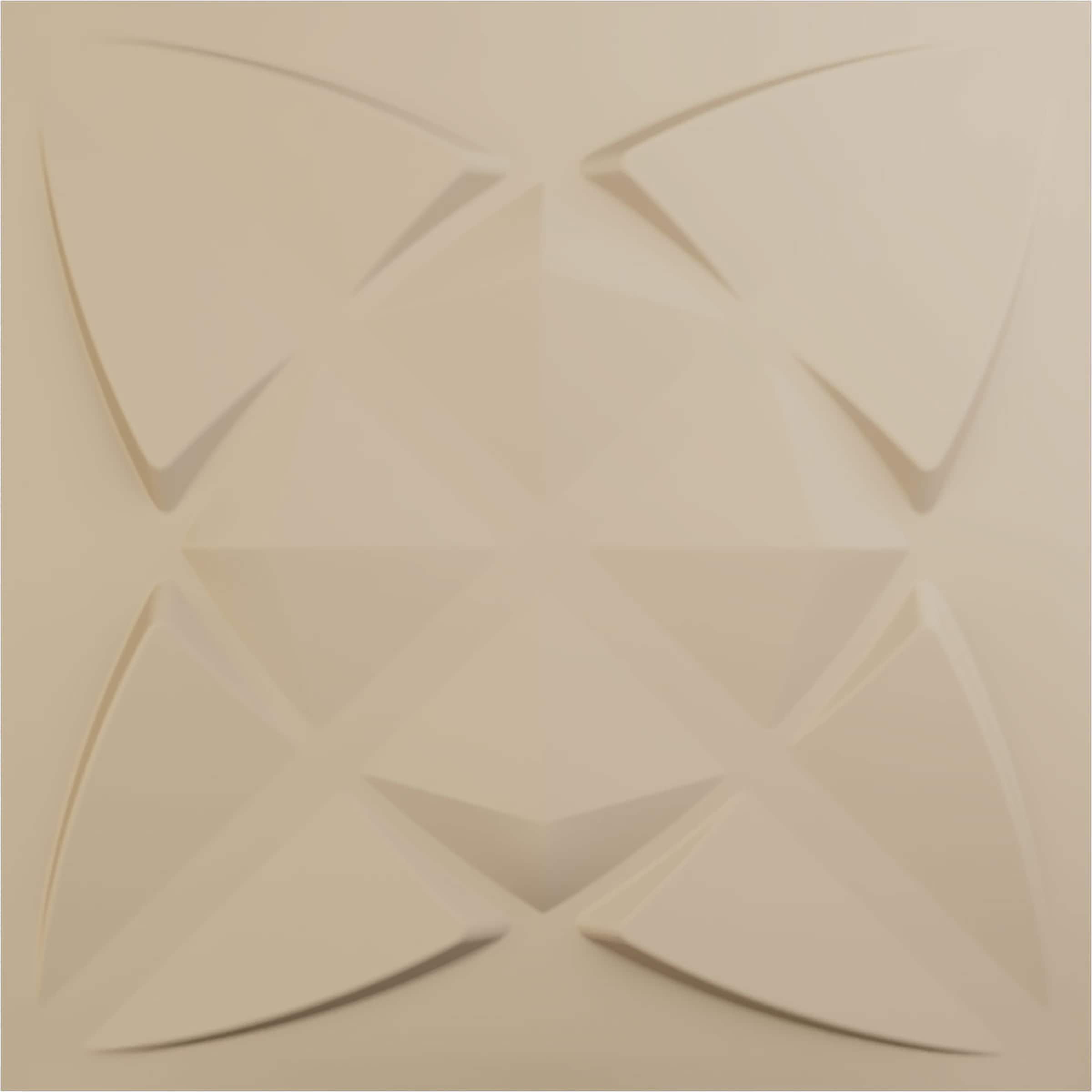 Ekena Millwork WP20X20BMGBE 19-5/8-in x 19-5/8-in Embossed UltraCover Satin Smokey Beige PVC Wall Panel Abstract