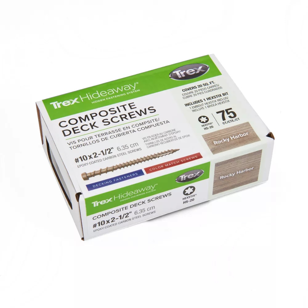 tks アソート Trex #10 x 2-1/2-in Composite Deck Screws ( 75 -Per Box ) in the