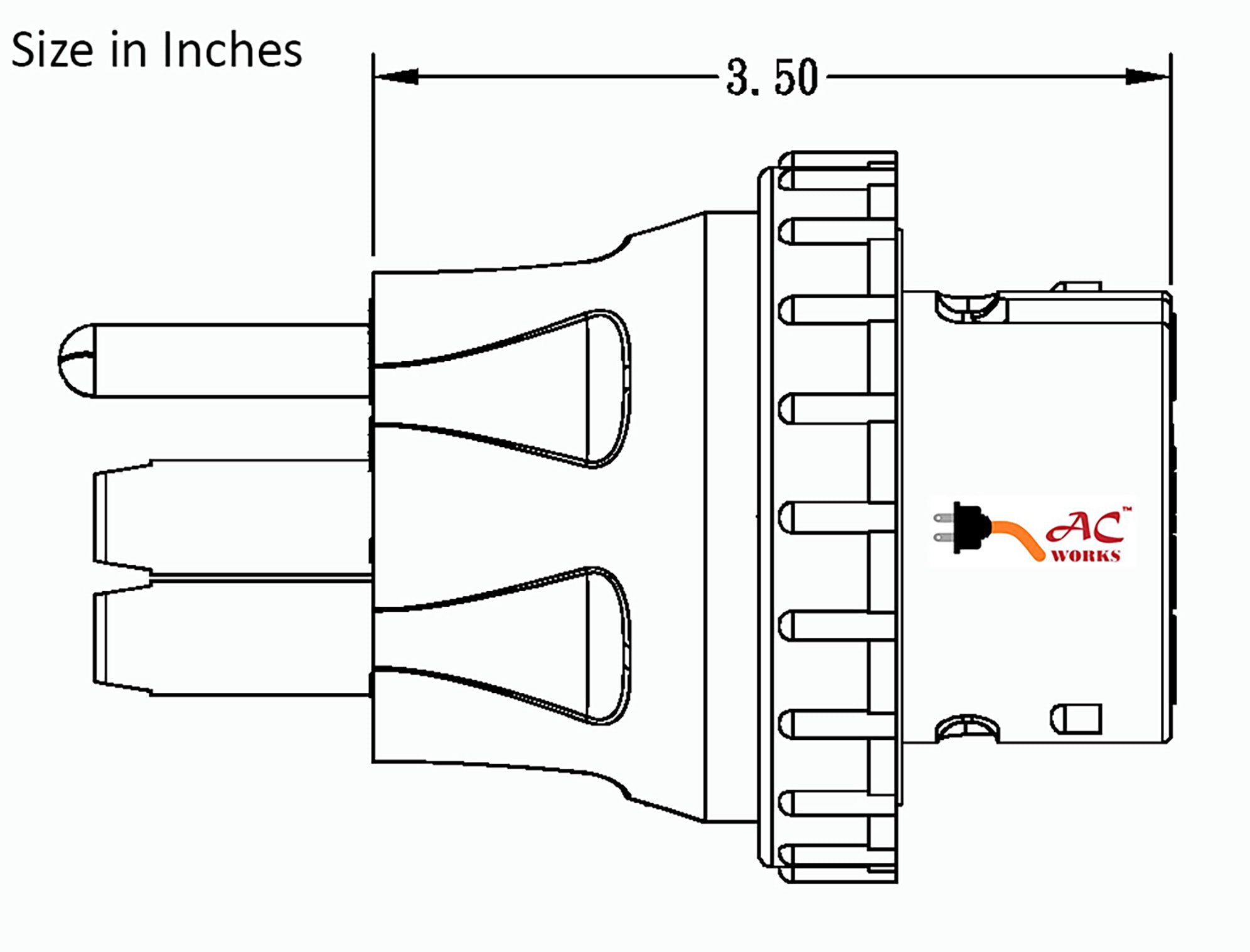 AC WORKS AD1450SS2 Power-Outlet-Taps - View #6