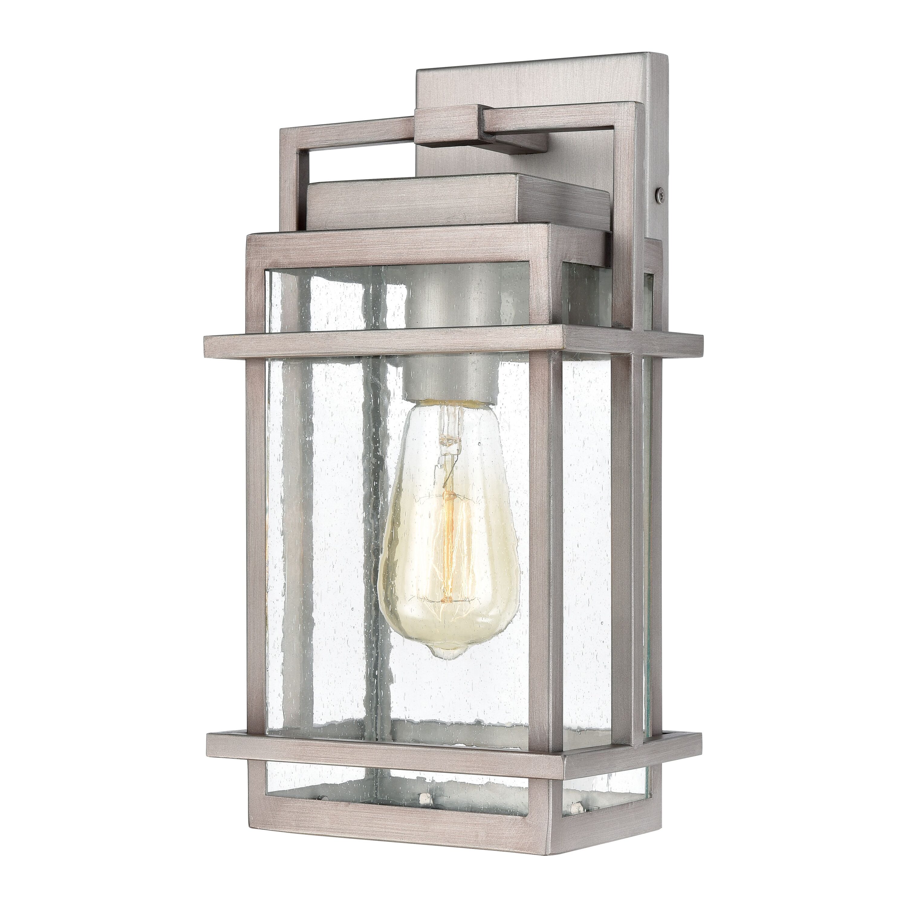 Westmore by ELK Lighting LW-2023260600426 Pioneer 1 -Light 14-in H Gray Hardwired Outdoor Wall Light