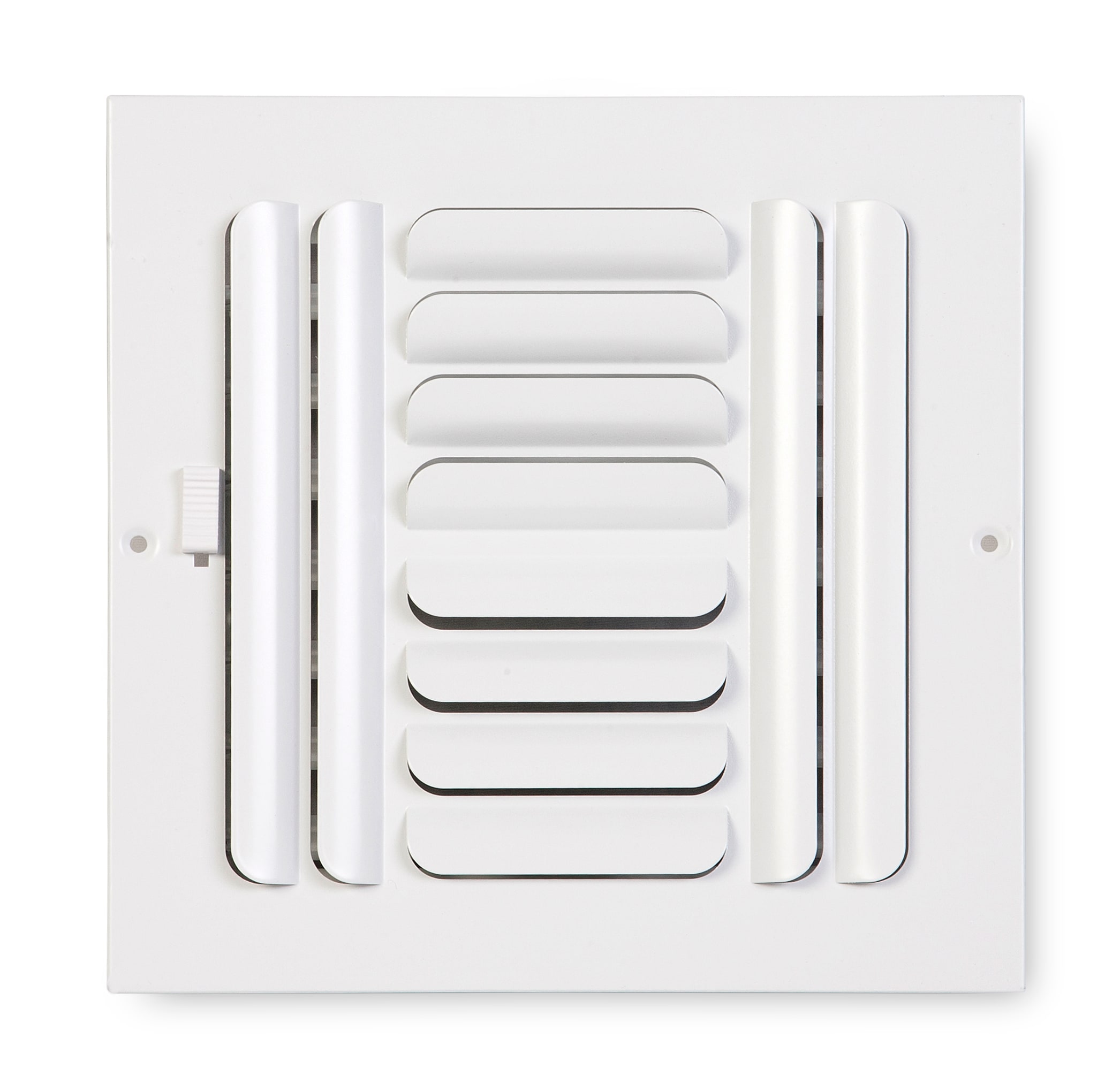 Accord Ventilation 2640808WH 8-in x 8-in Steel White Sidewall/Ceiling Register