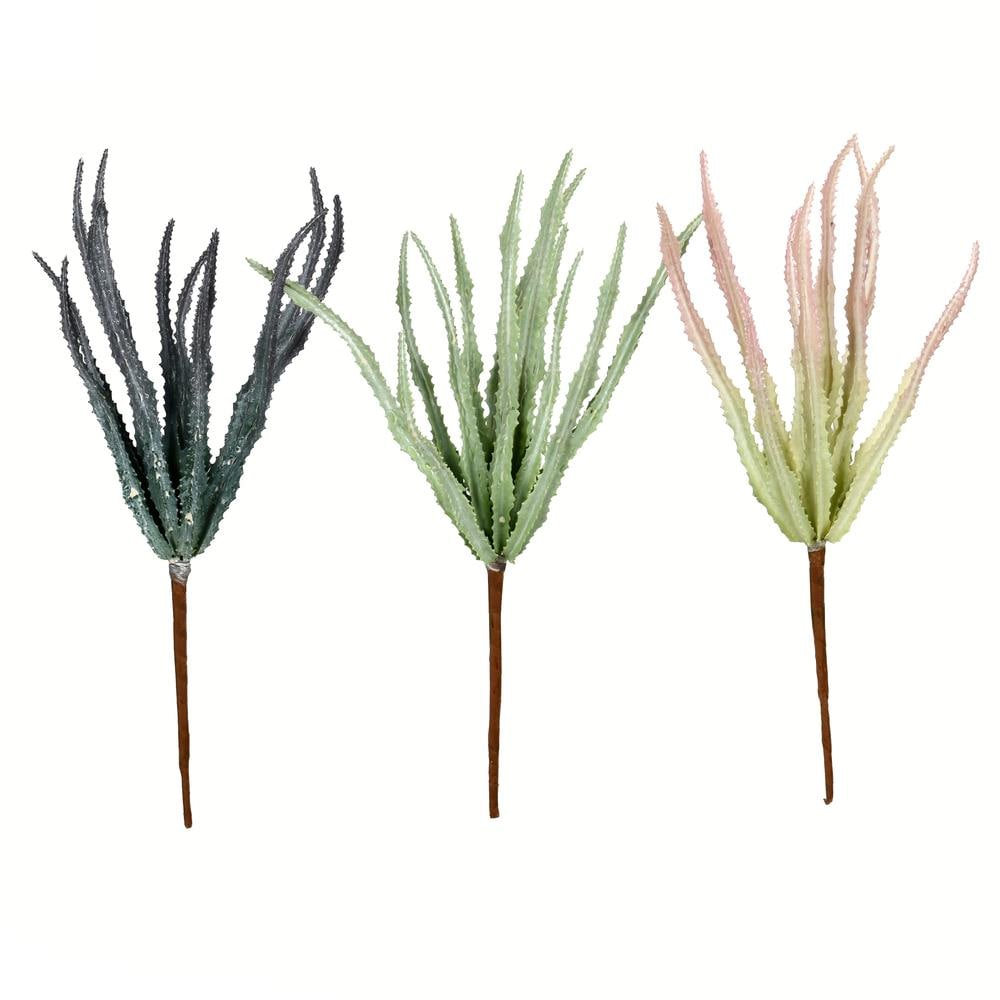 Vickerman FV193311 11-in Green Indoor Succulent Artificial Plant