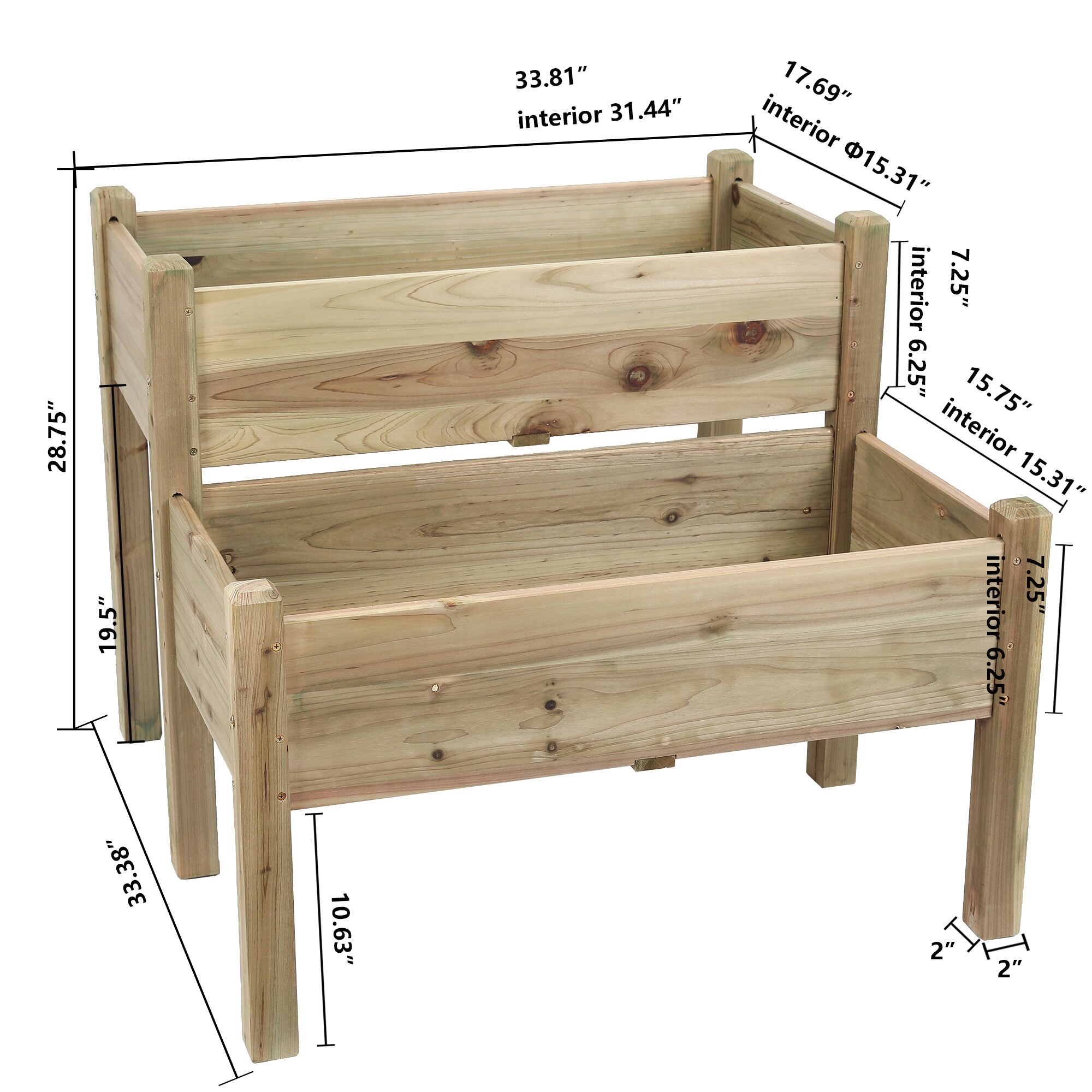 LuxenHome WHPL1191 Raised-Garden-Beds - View #10