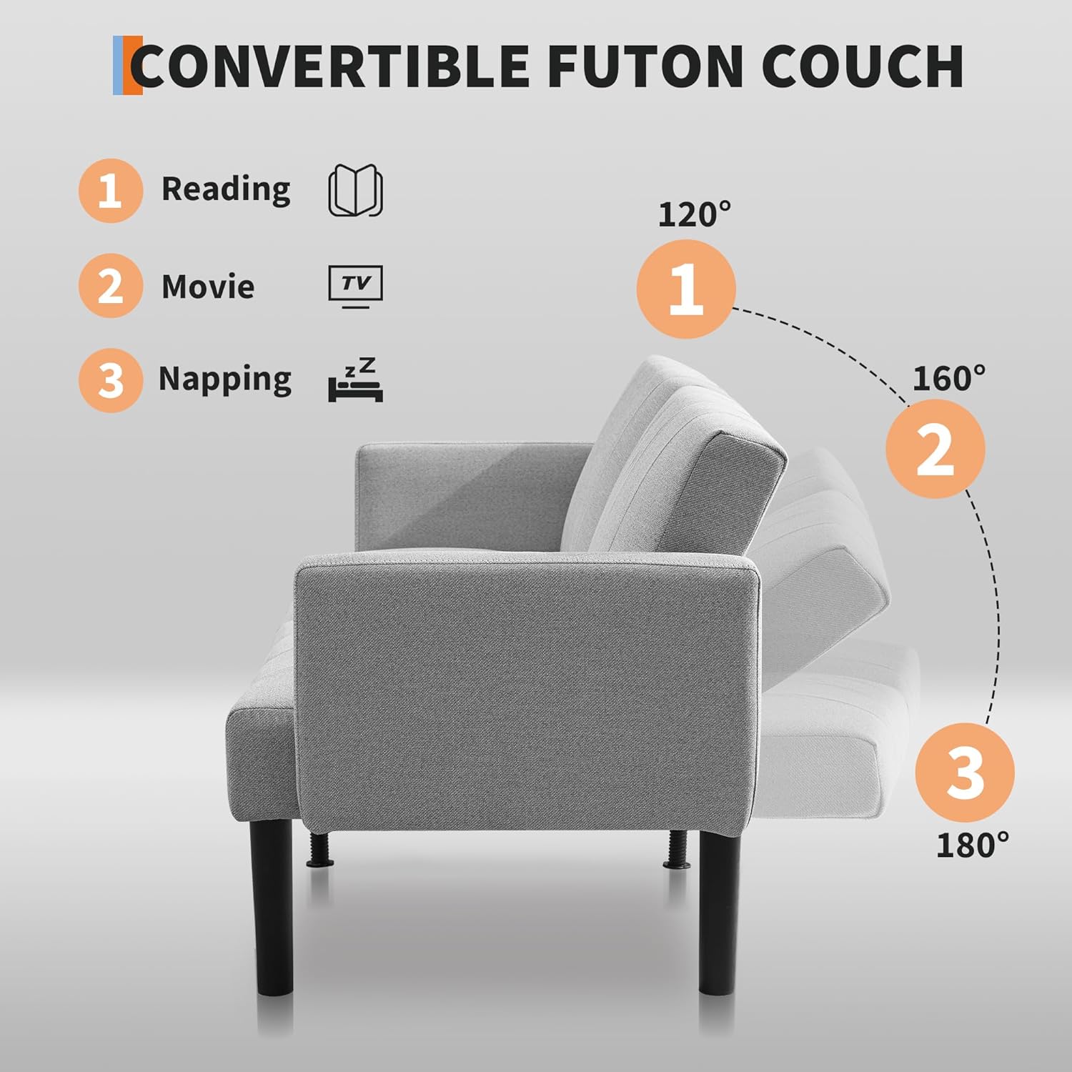 WhizMax PD-PHO-34KTFSRE futons - View #3