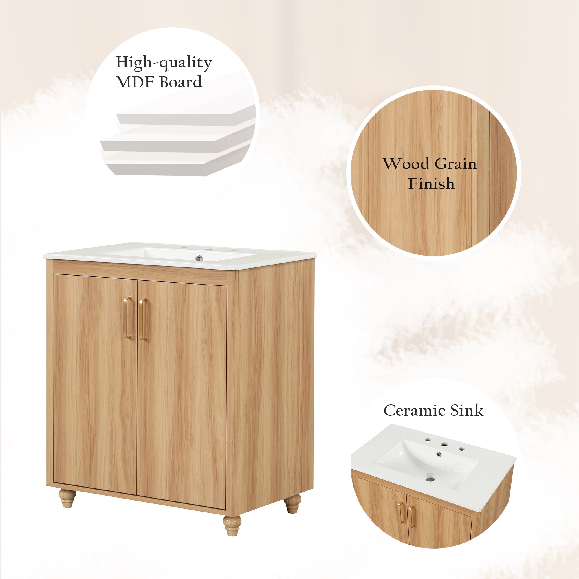 ModernLuxe L3P-WF319484AAG Bath-Vanity-Combo - View #5