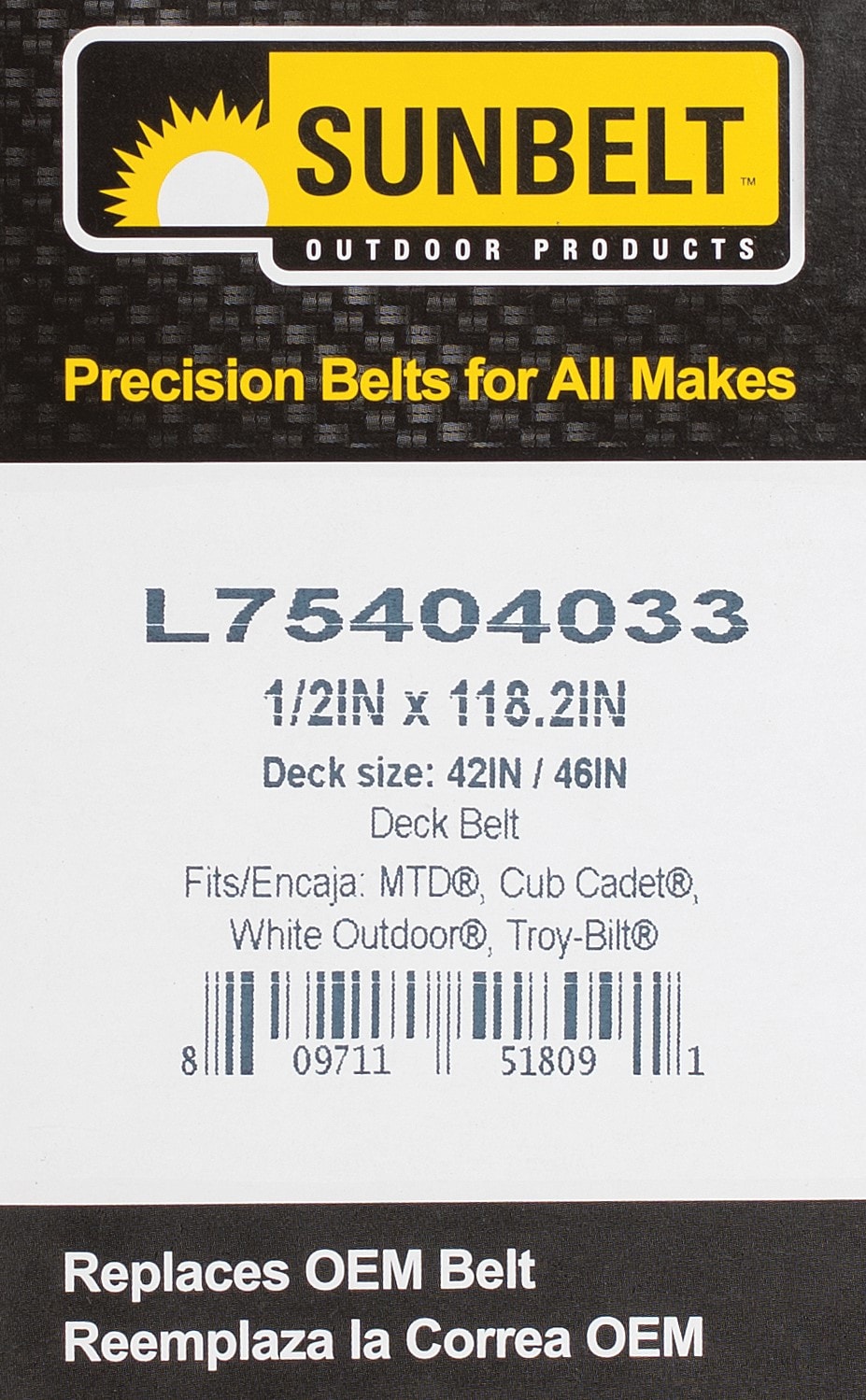 Sunbelt L75404033 Riding-Mower-Belts - View #5