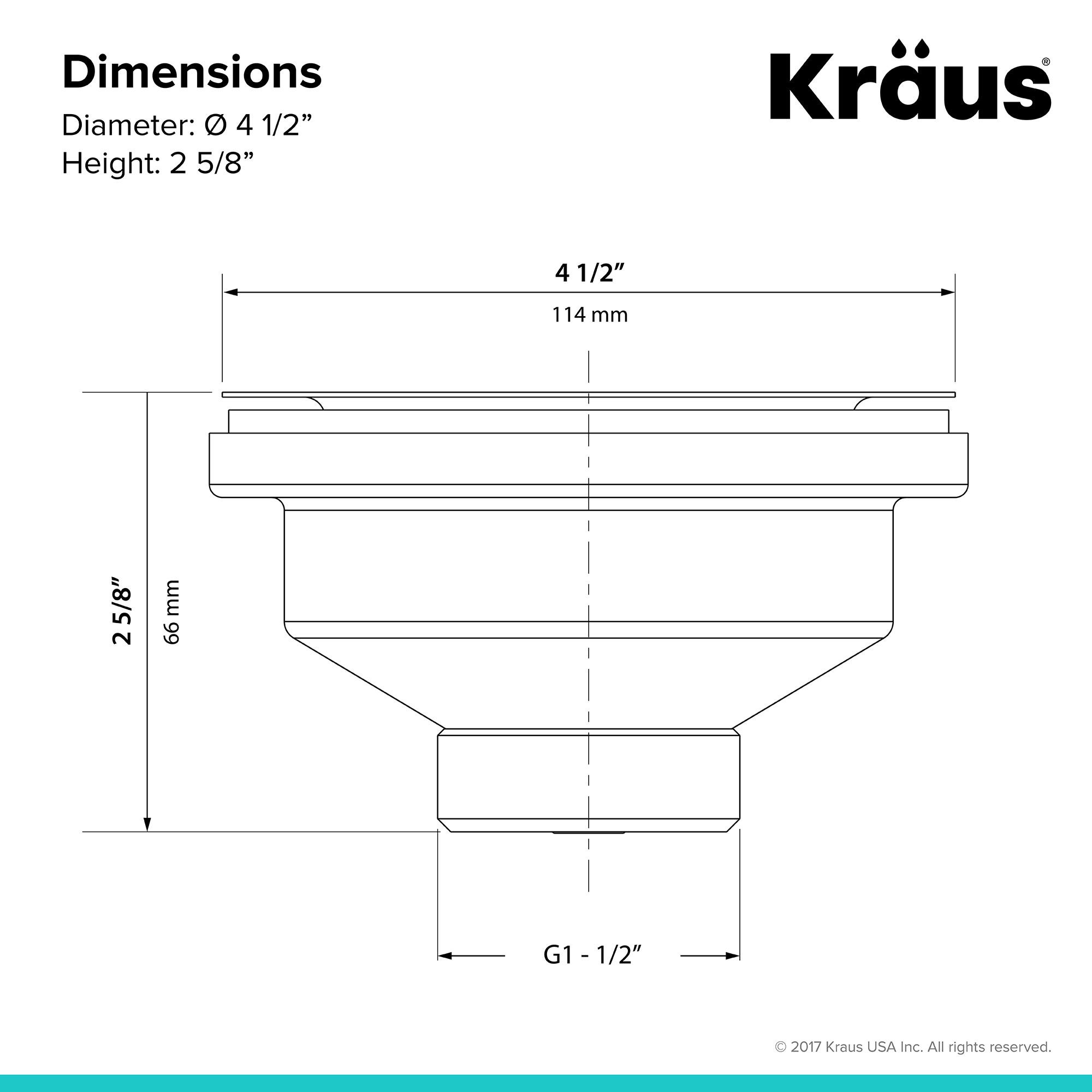 Kraus 3.5-in White Plastic Rust Resistant Strainer in the Kitchen Sink ...