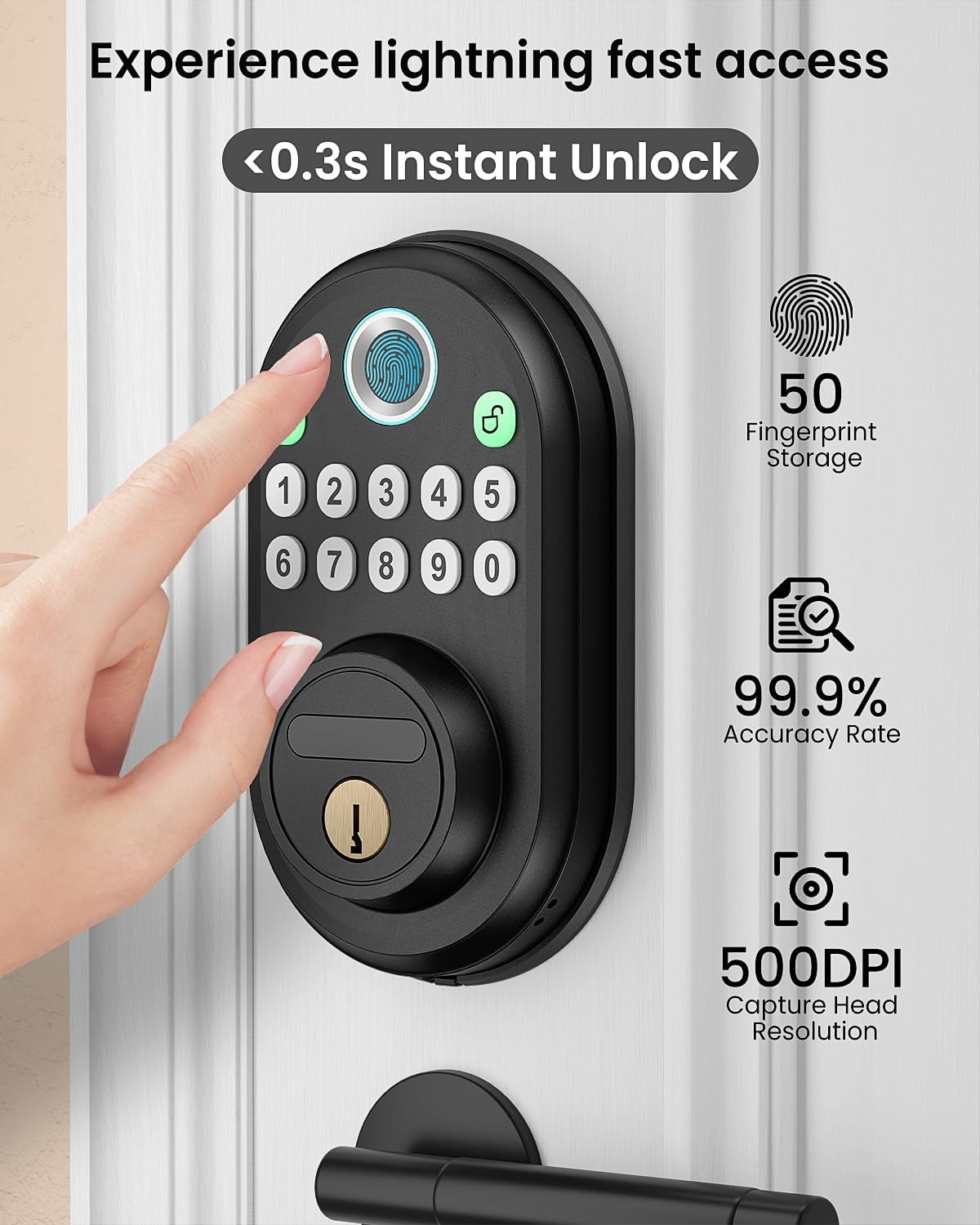 Adrinfly LAD0509M29 Electronic-Door-Locks - View #3
