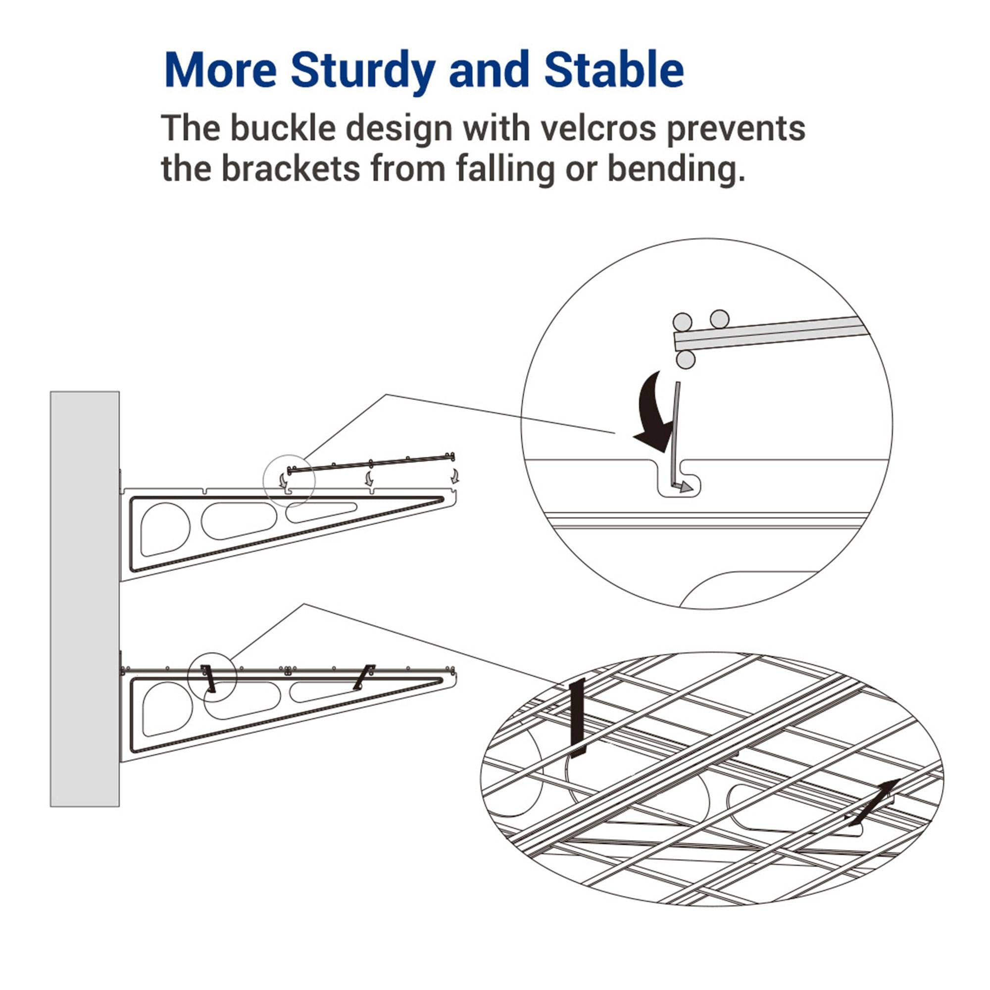 Fleximounts WR24B-E Wall-Mounted-Shelving - View #3
