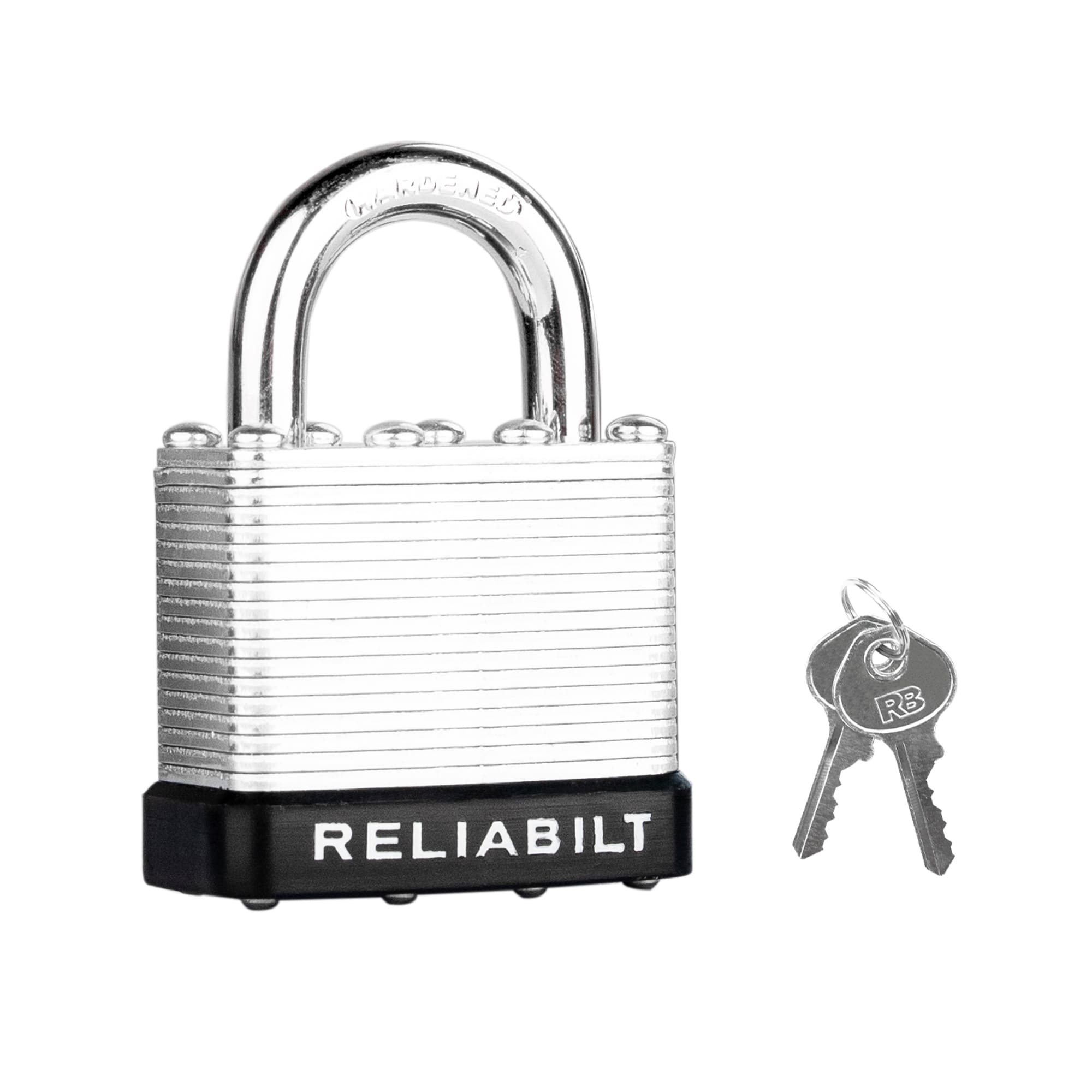 RELIABILT AH140005 Keyed Padlock, 1-9/16-in Wide x 3/4-in Shackle Keyed Different
