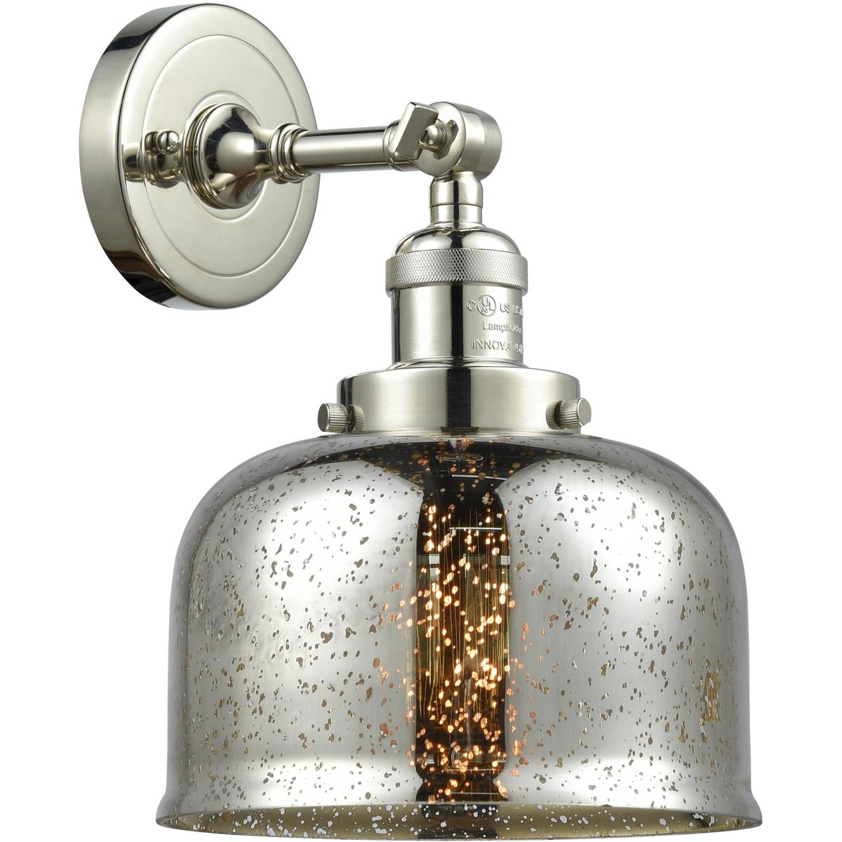 Innovations Lighting 1354866 201F-PN-G78 Franklin Restoration Large Bell Polished Nickel