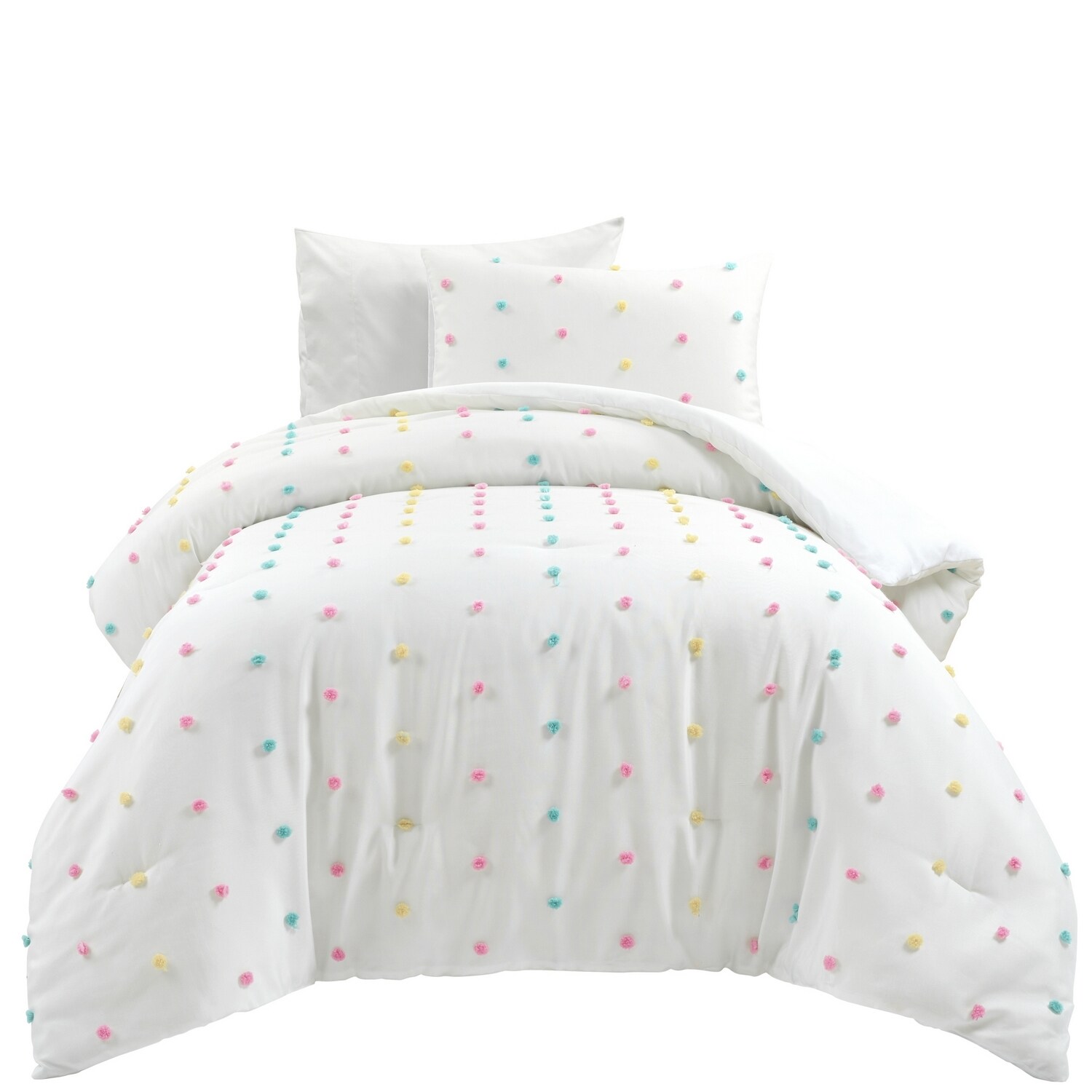 Lush Decor Multi Polka Dot Twin/Twin Xl Comforter with (Fill) in the ...