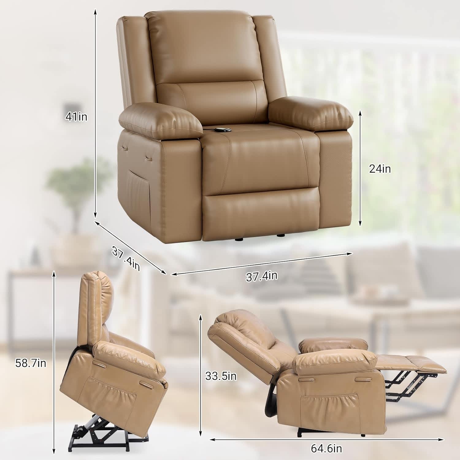 Qeetex LSHQPHO-334GX0C3 recliners - View #3