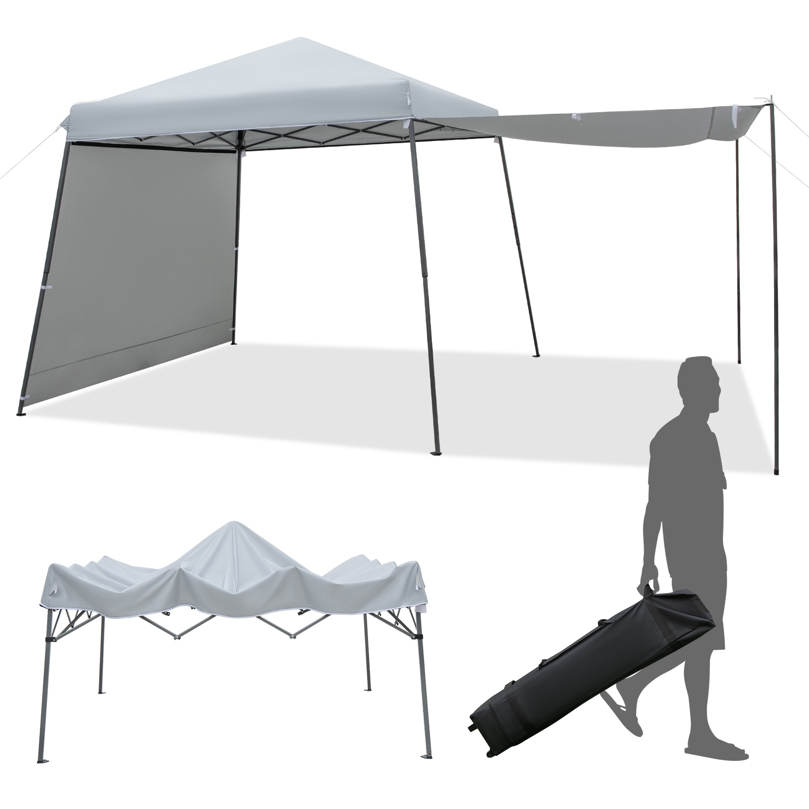 WELLFOR TDS10024GR Canopy-Storage - View #2