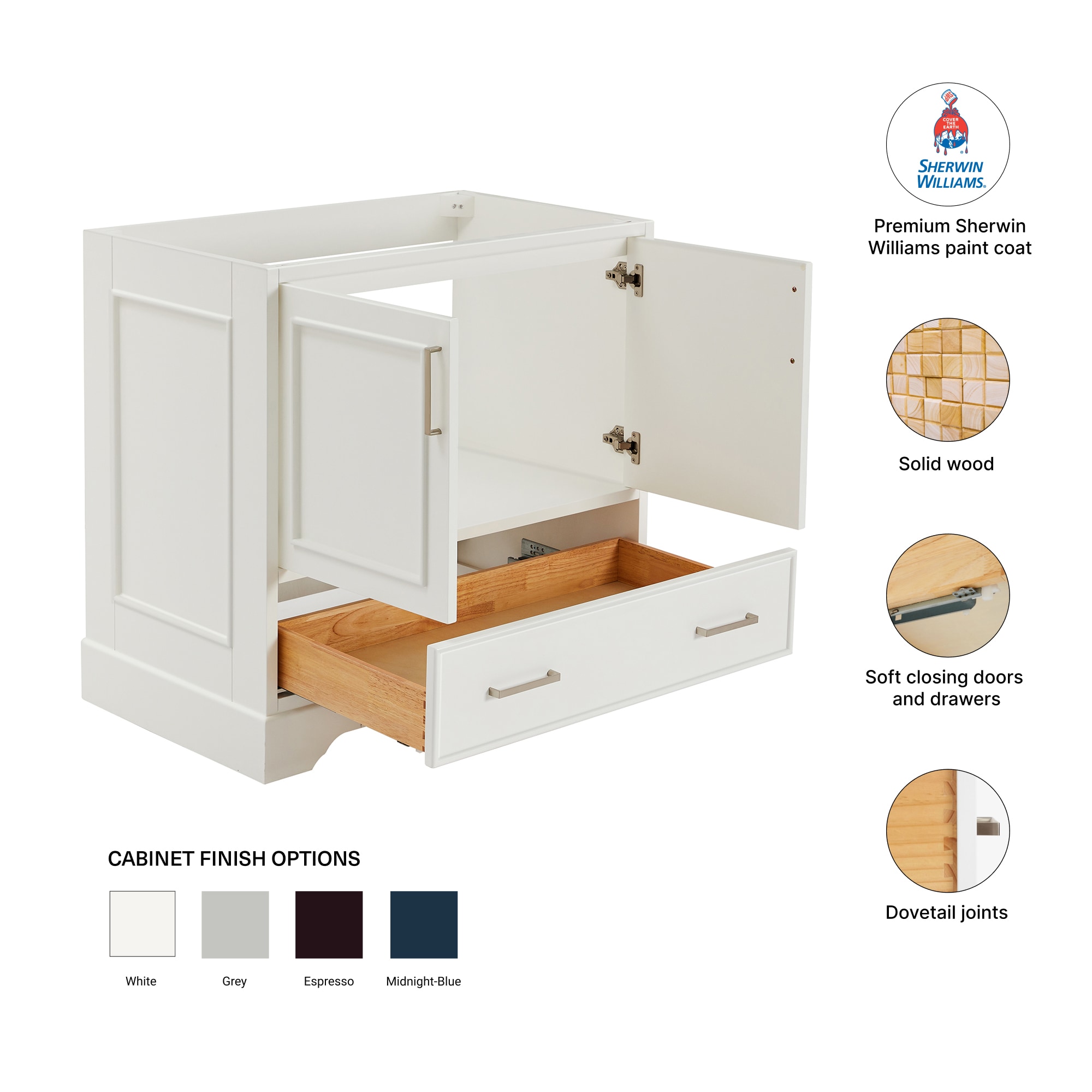 ARIEL M036S-BC-WHT vanities - View #8