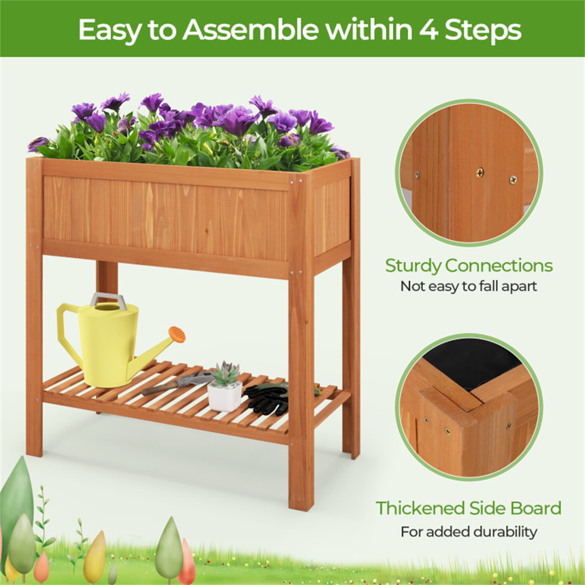 BABOOM BOM-T4174BN-CO Raised-Planter-Boxes - View #10