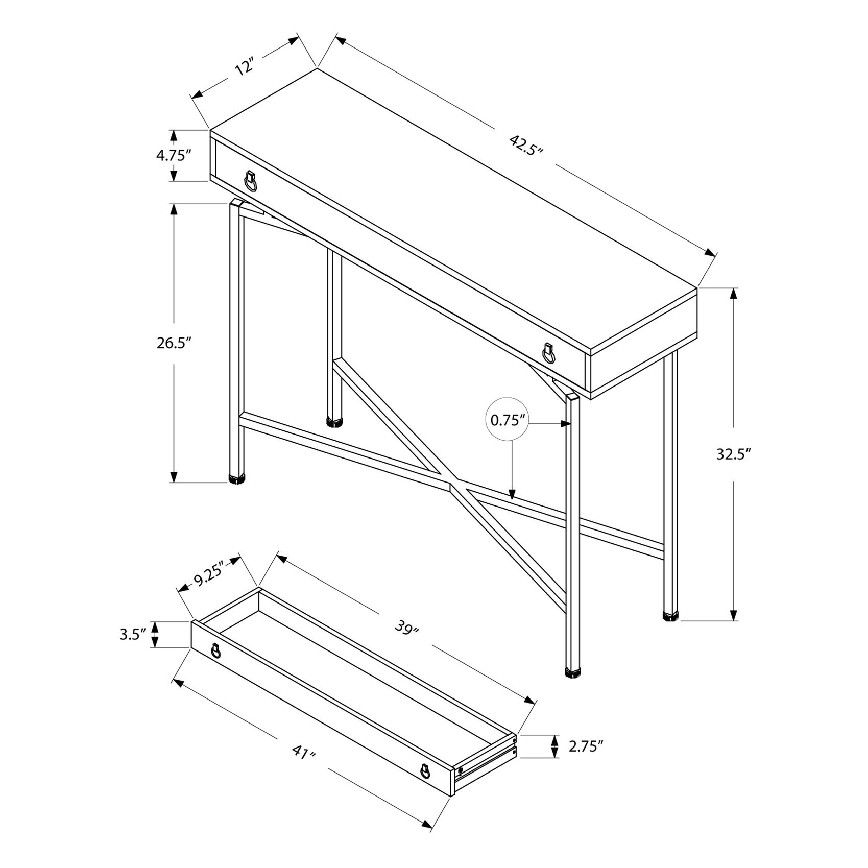 Slickblue D-HR-333211 Console-Sofa-Tables - View #4