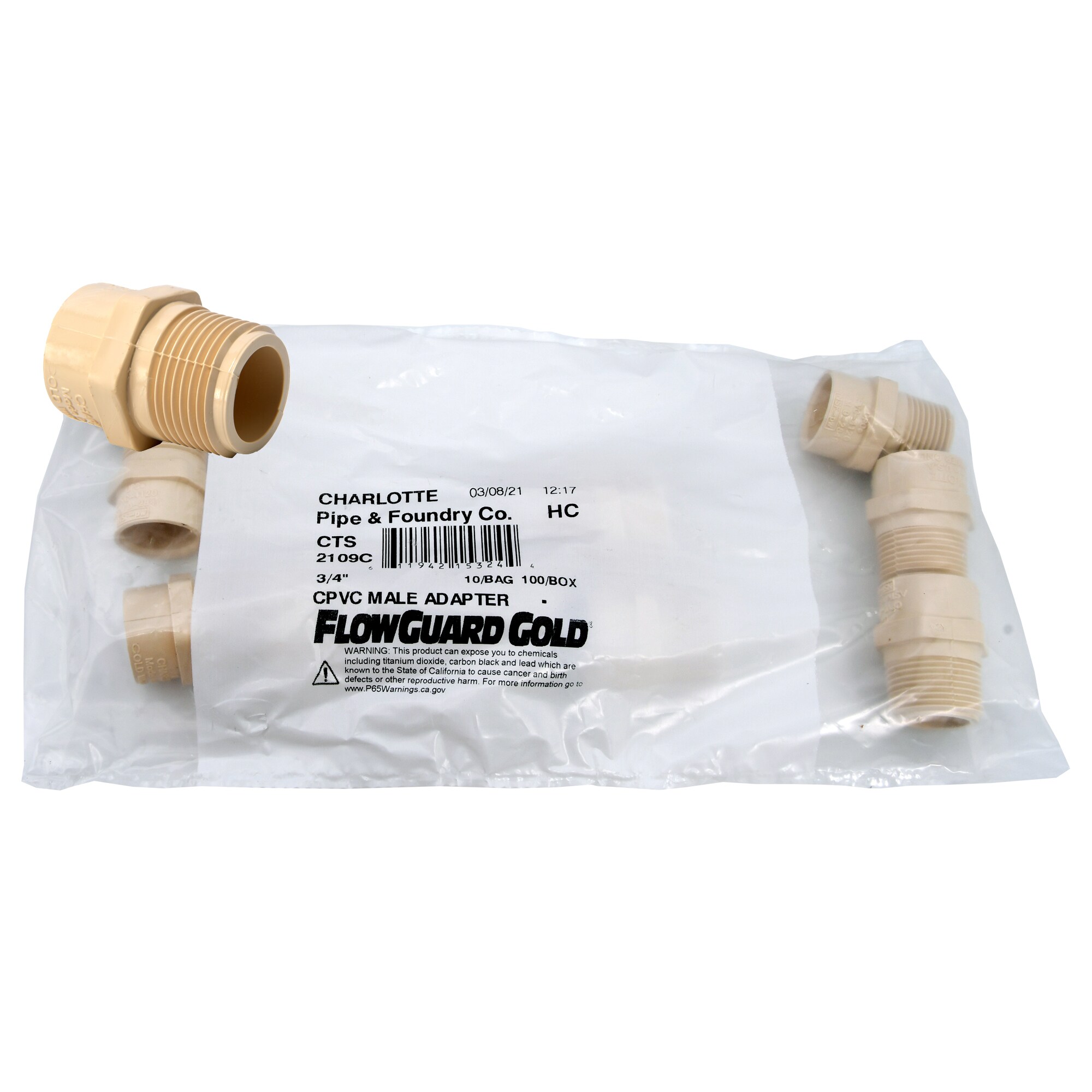 Charlotte Pipe CTS 02109C 0800 Cpvc-Fittings - View #2