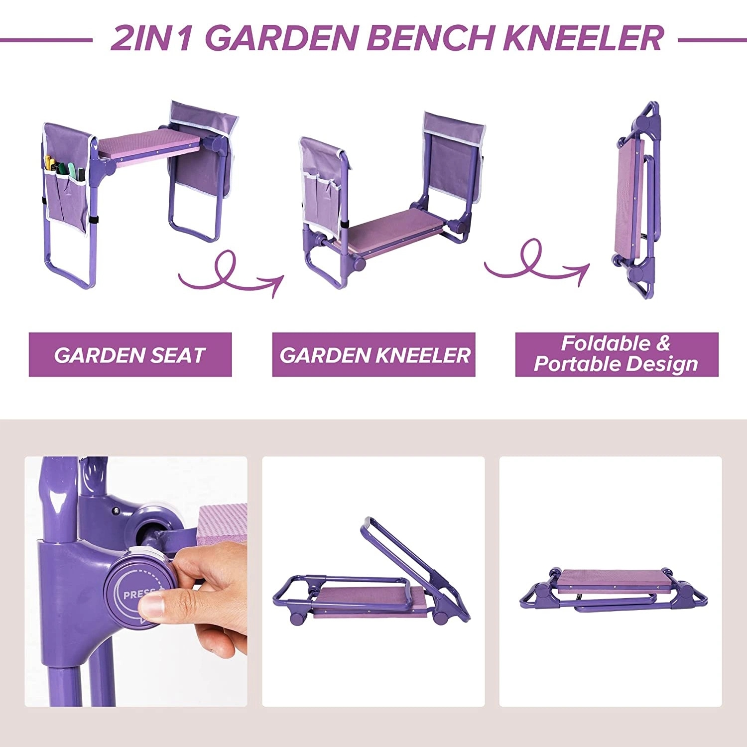 Kahomvis BOSON-QPT2-TT Garden-Stools - View #4