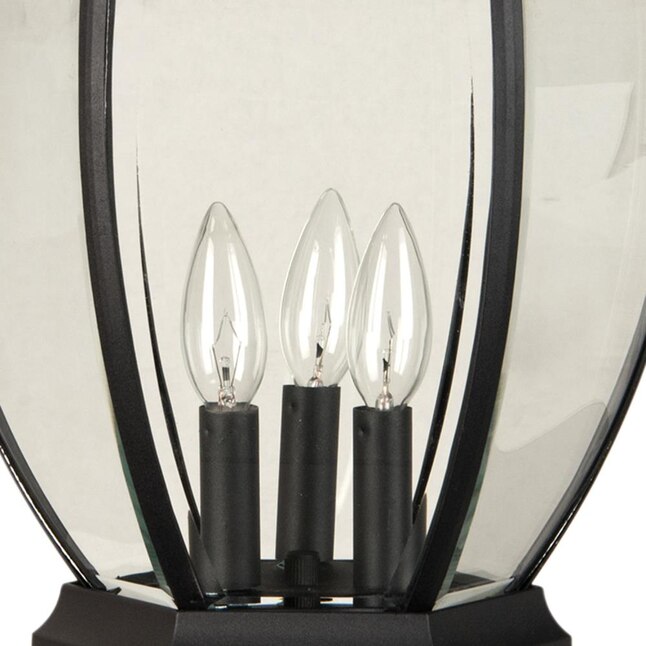 Craftmade Bent Glass 180-Watt 26.4-in Textured Matte Black Traditional Post Light Craftmade Bent Glass 180-Watt 26.4-in Textured Matte Black Traditional Post Light