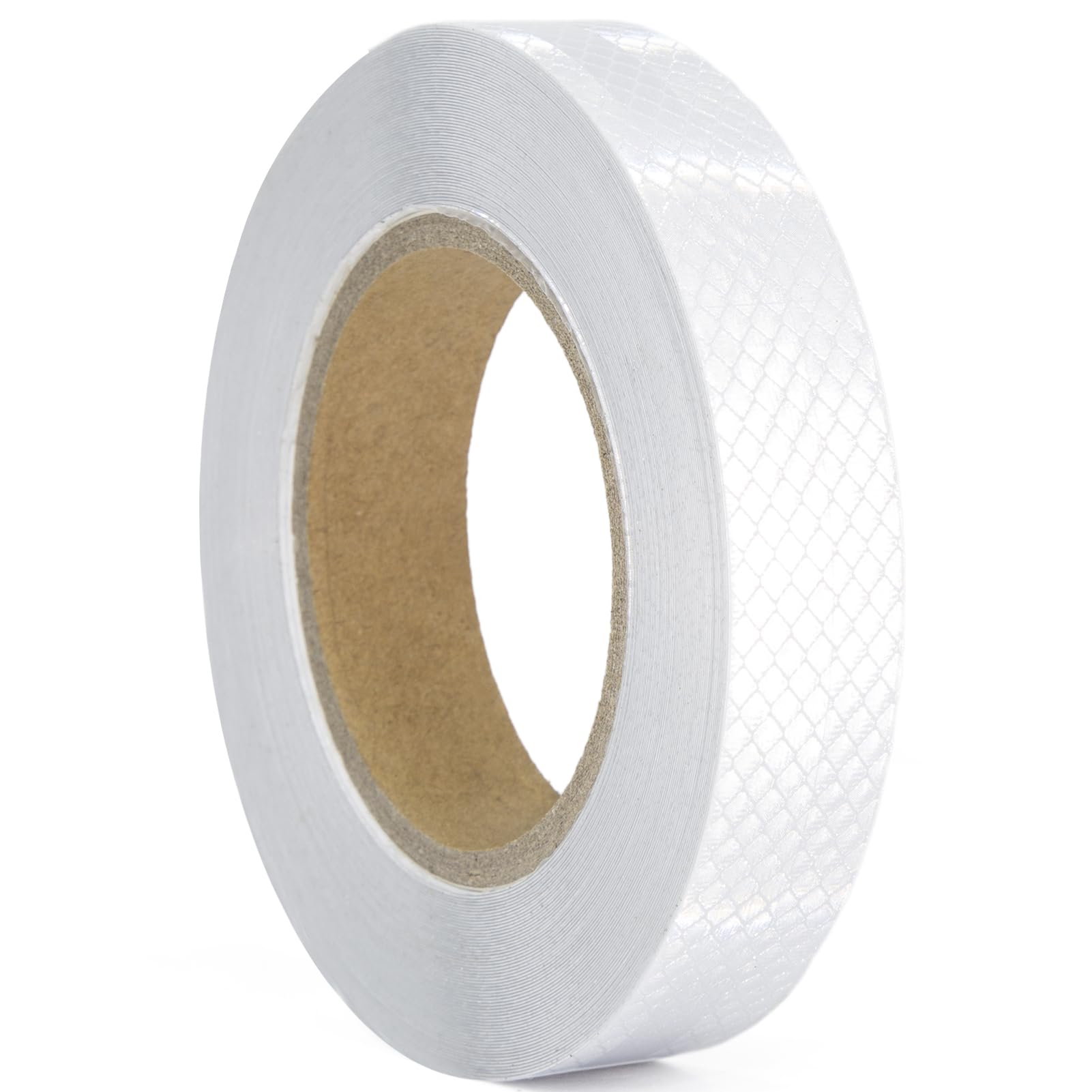 Oyezvary  Reflective Tape Waterproof Self Adhesive DOT Safety Tape Silver High Visibility for Trailers Cars Bikes Outdoor 1 Inch x 65 Feet Roll