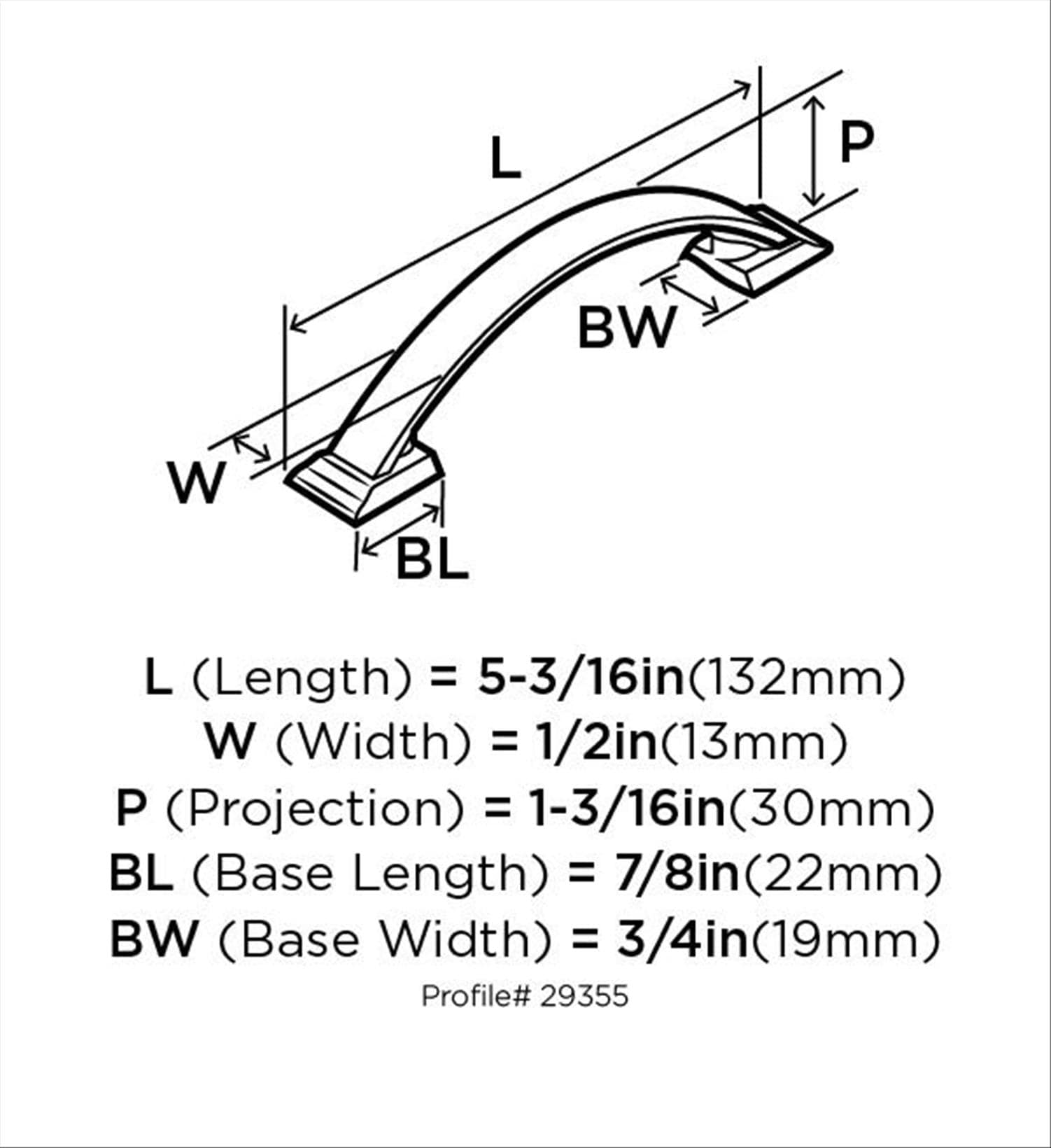 Amerock 5BX29355G10 Cabinet-Pulls - View #7
