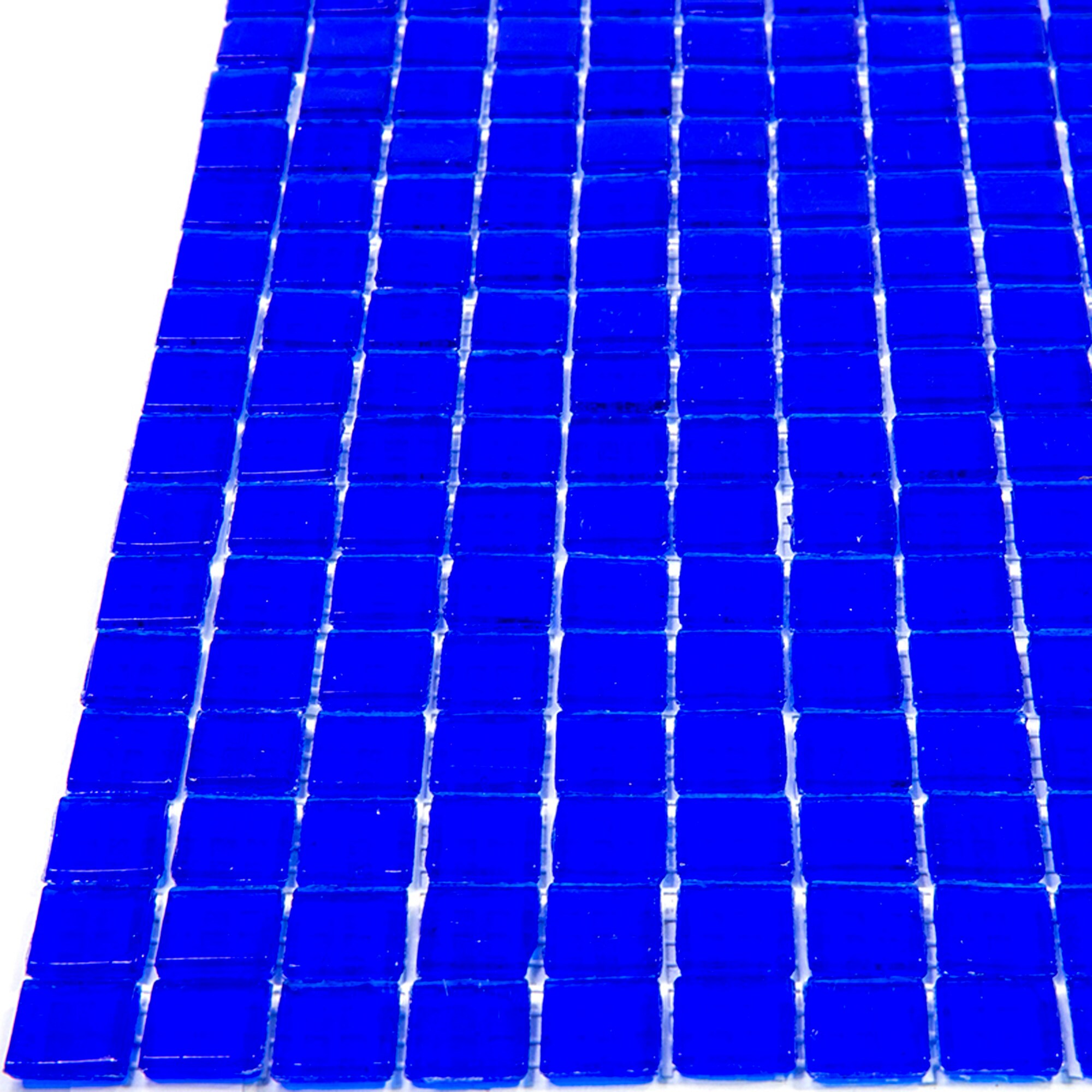 Apollo Tile Skosh Shimmer Cobalt Blue 11-1/2-in x 11-1/2-in Glossy Glass Uniform Squares Floor and Wall Tile (18.69-sq. ft/ Carton)