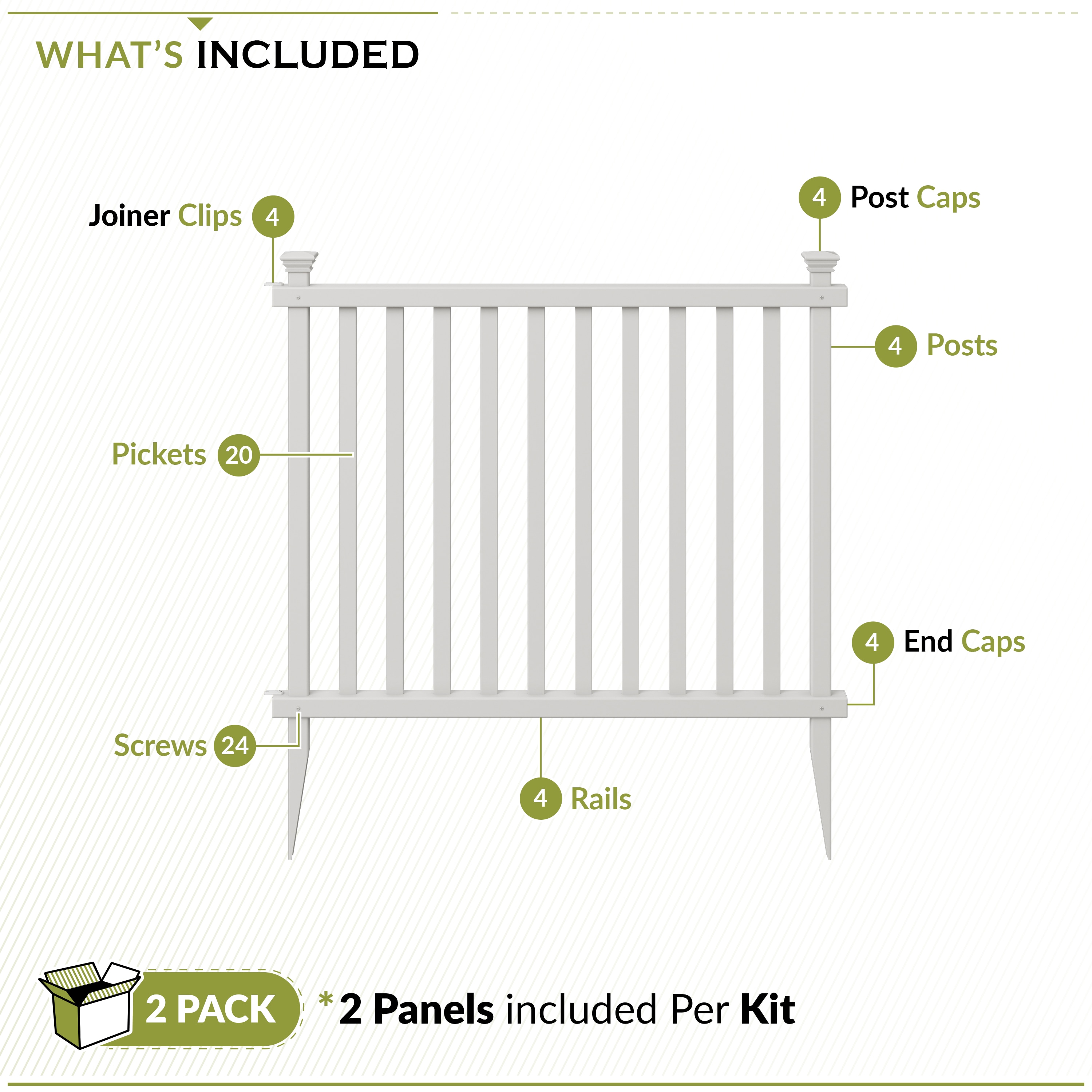 Zippity Outdoor Products ZP19037 Vinyl-Fence-Panels - View #5