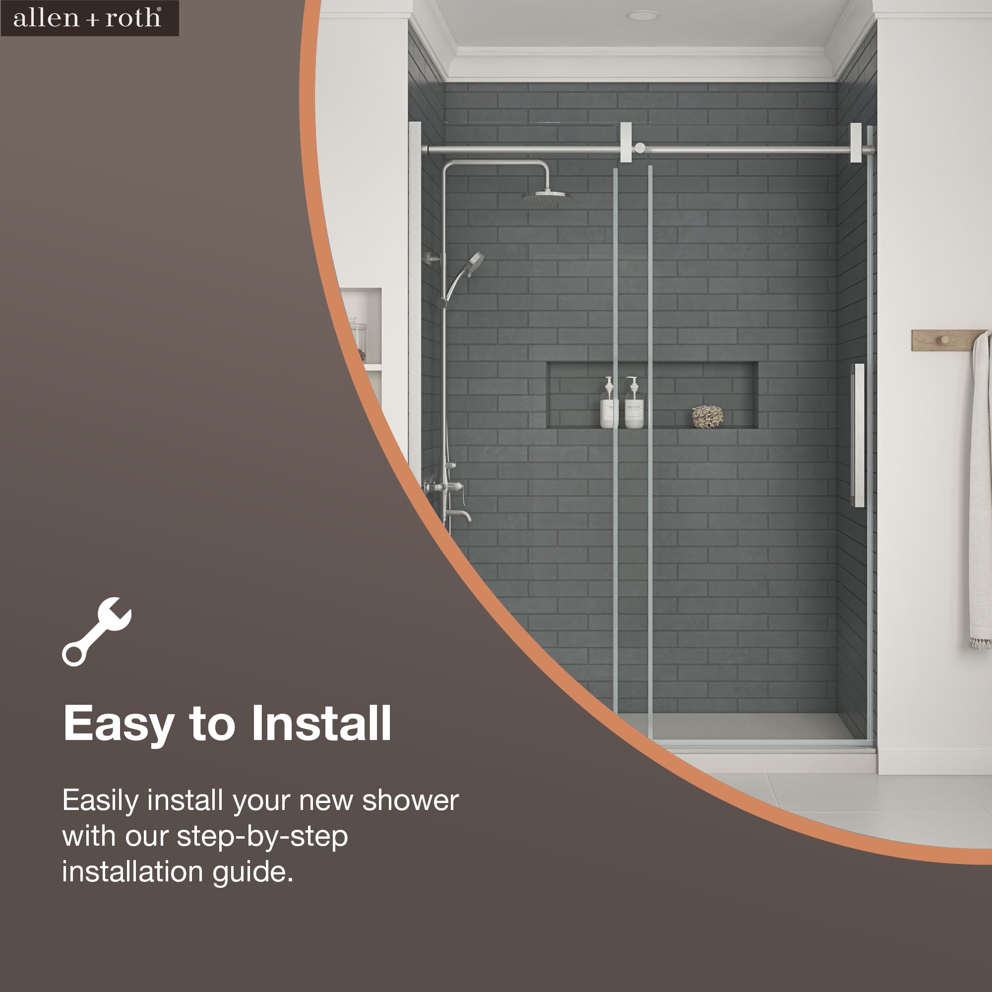allen + roth BENNET-60GP-SN Shower-Doors - View #8