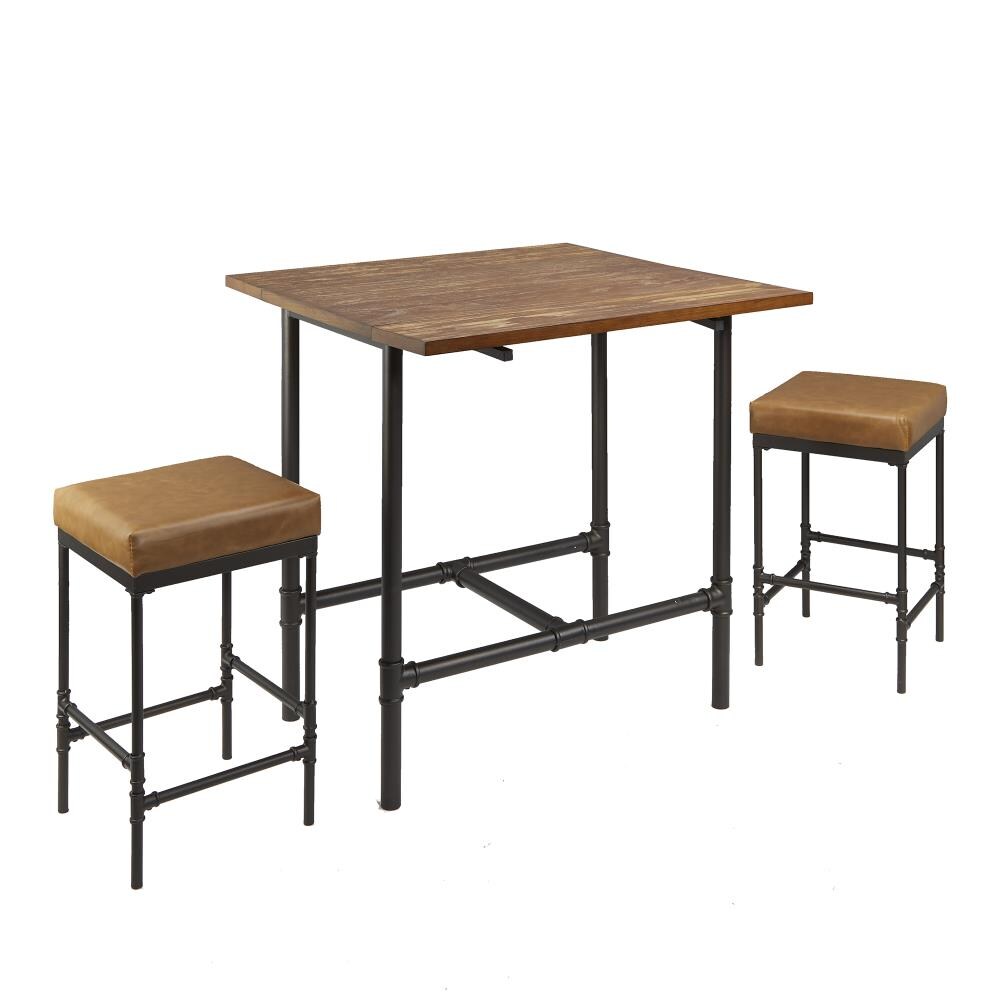 Cheyenne Products CPFD1813C-SET Devlin Cognac Transitional Dining Room Set with Square Table (Seats 2)