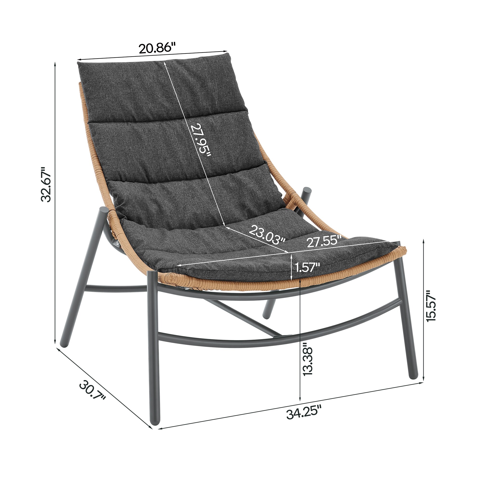 Manhattan Comfort OD-CV021-GY Patio-Conversation-Sets - View #3