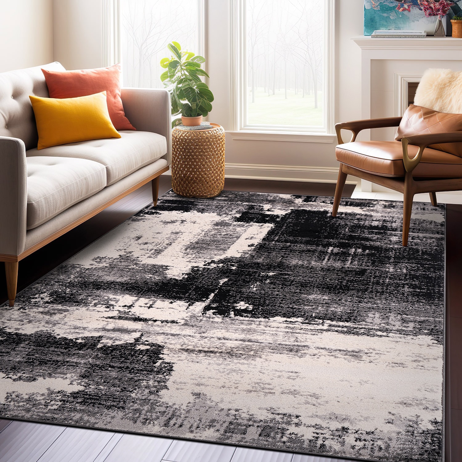World Rug Gallery 402BLACK5X7 rugs - View #2