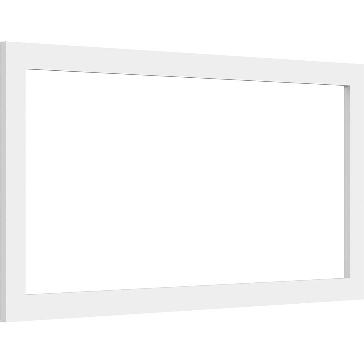 Ekena Millwork WALP32X16X037PRE 32-in x 16-in Smooth Paintable/Stainable White PVC Fretwork Wall Panel (