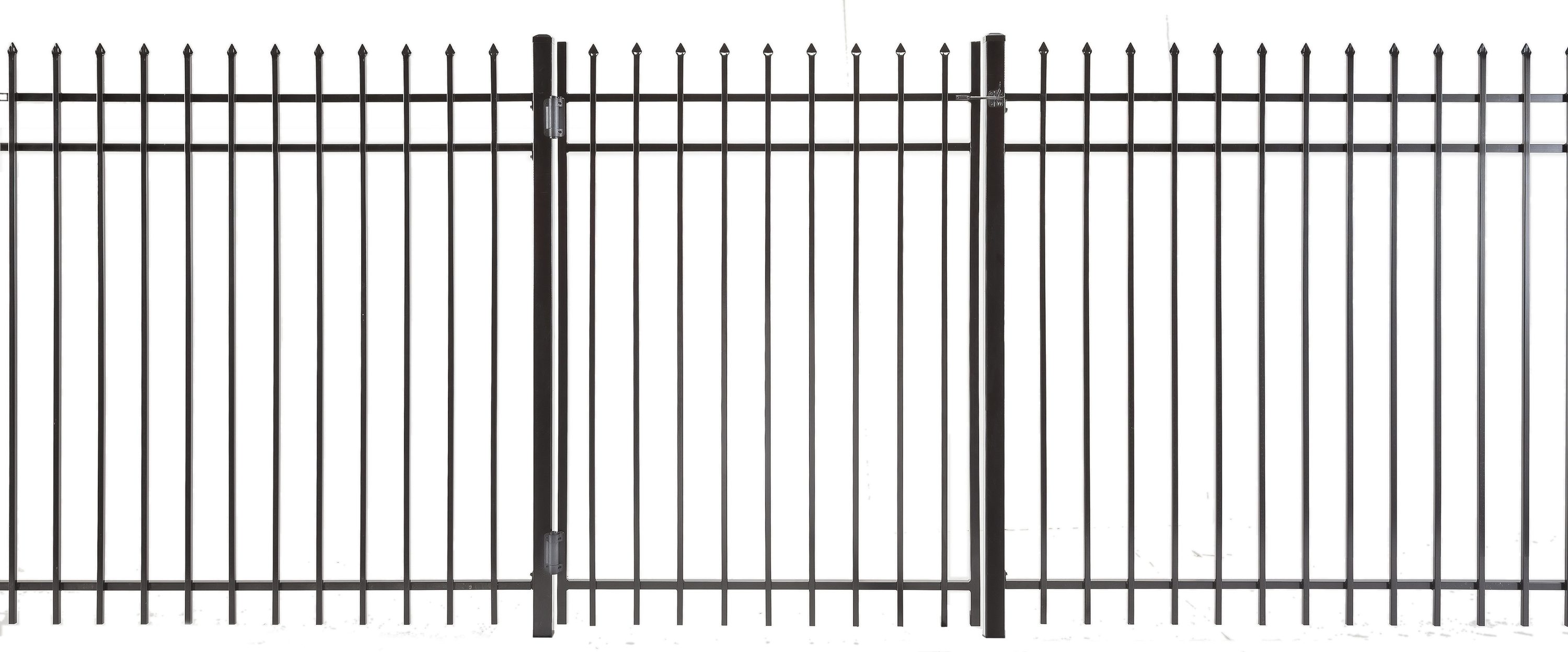 Lafayette Powder Coated Vinyl-coated Steel Pressed-point Decorative Walk-thru Fence Gate
