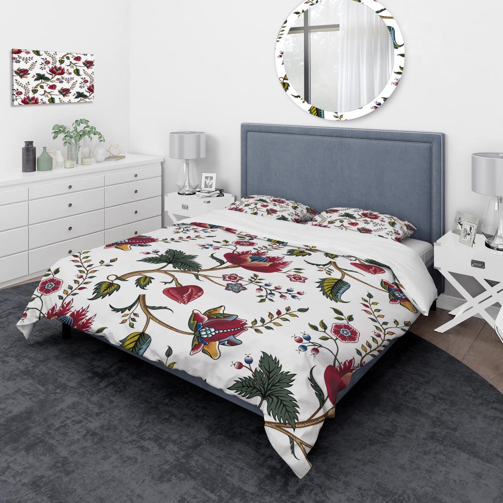 Designart BED18769-Q 3 -Piece White Queen Duvet cover Set