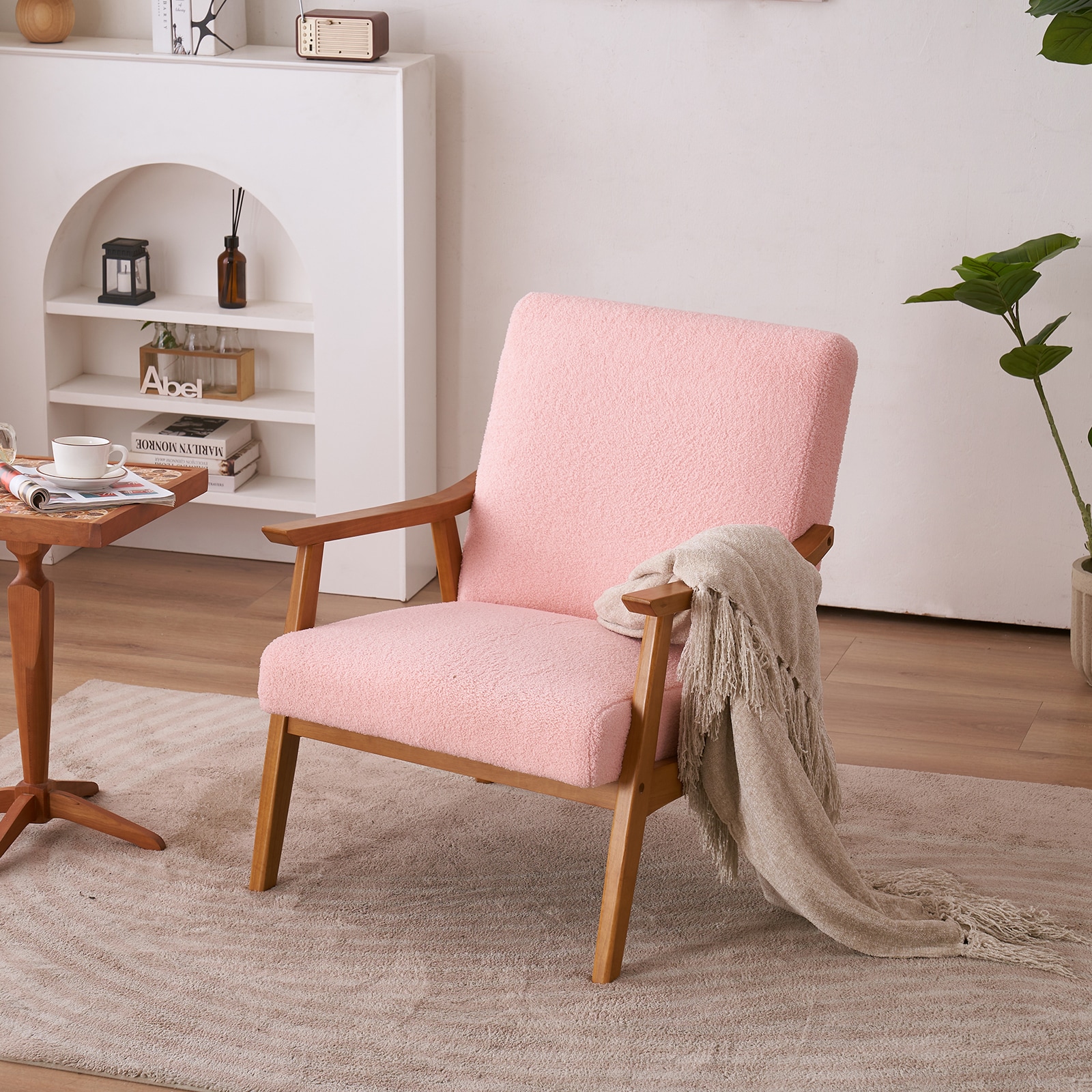 Winado LO1G52001667 Modern Pink Accent Chair