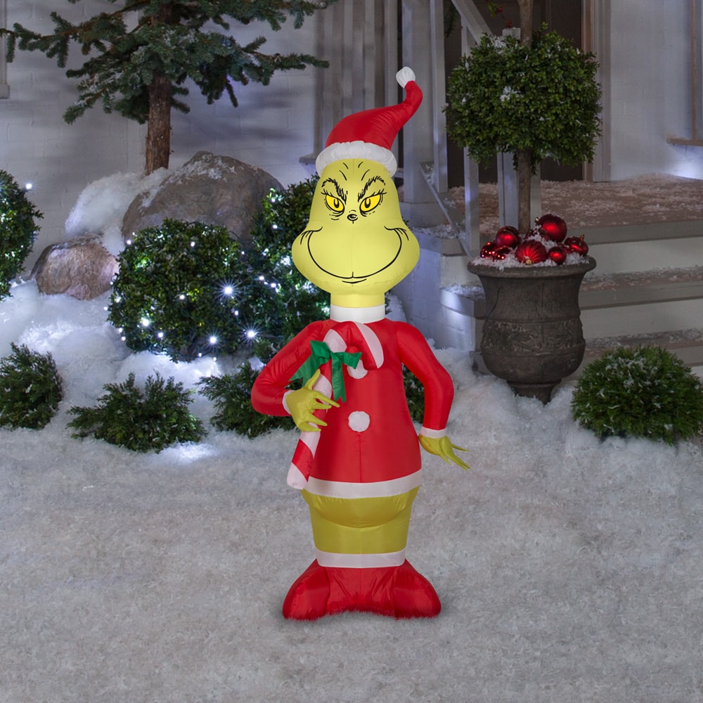 7 ft The Grinch Scene Gemmy Airblown Inflatable christmas outdoor decor ...