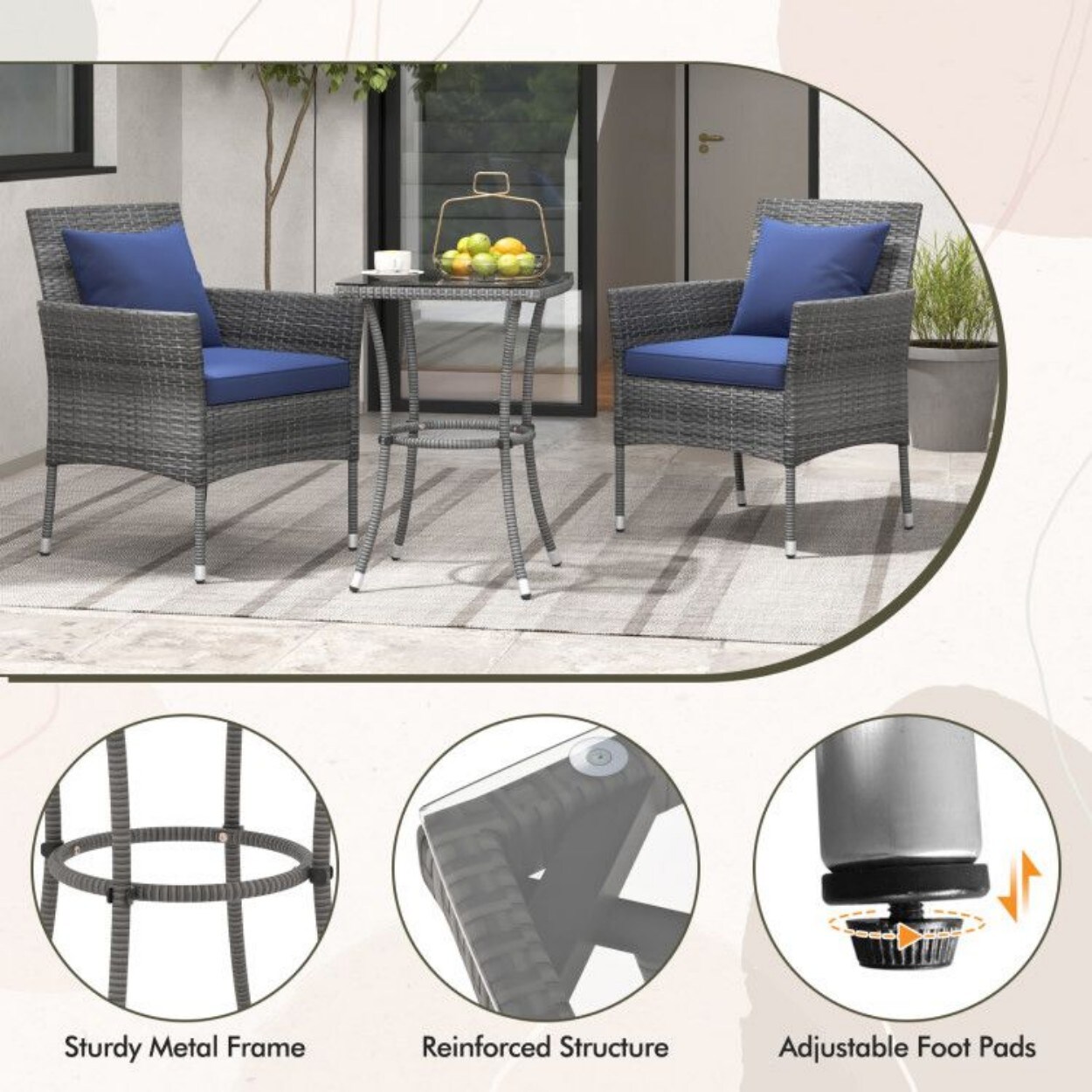 AHIOU HOME ZAAHD-HQEJDWPS Patio-Conversation-Sets - View #9
