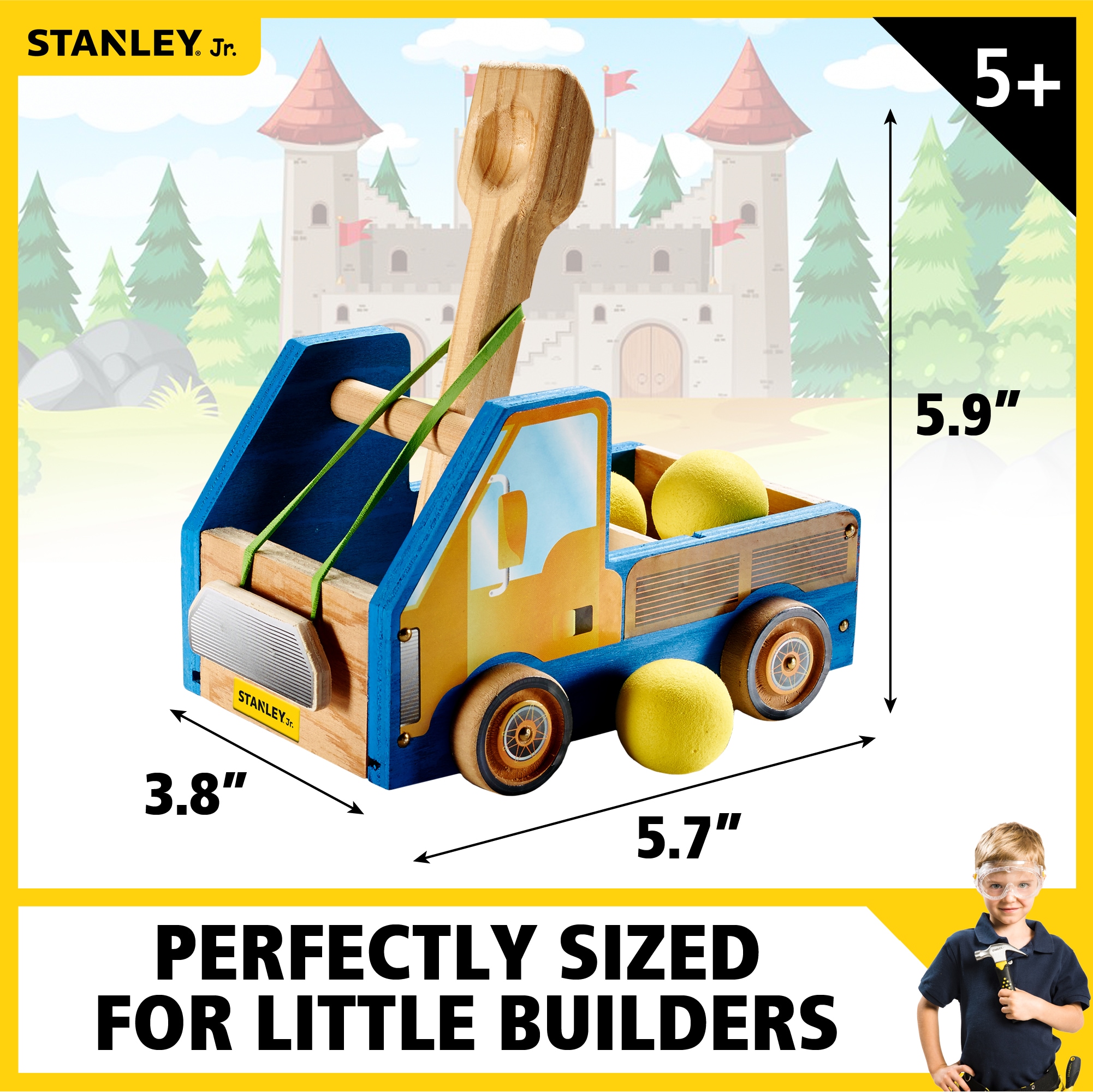 Stanley Jr. Pull Back Airplane with 7 Piece Toolset - Complete Kit for Kids,  Beginner Skill Level, Fully Functional Wheels - Perfect Learning Gift in  the Kids Project Kits department at