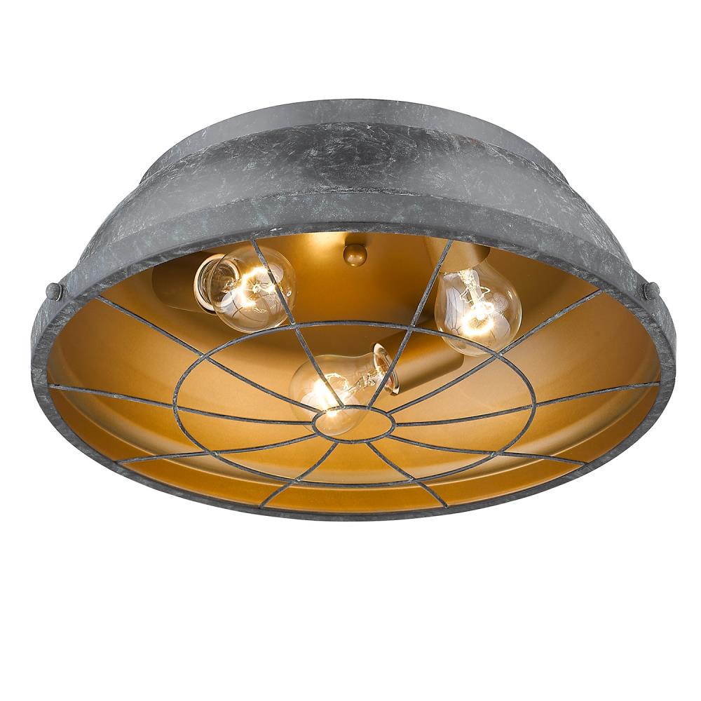 Golden Lighting 7312-FM16 BP flushmounts - View #3