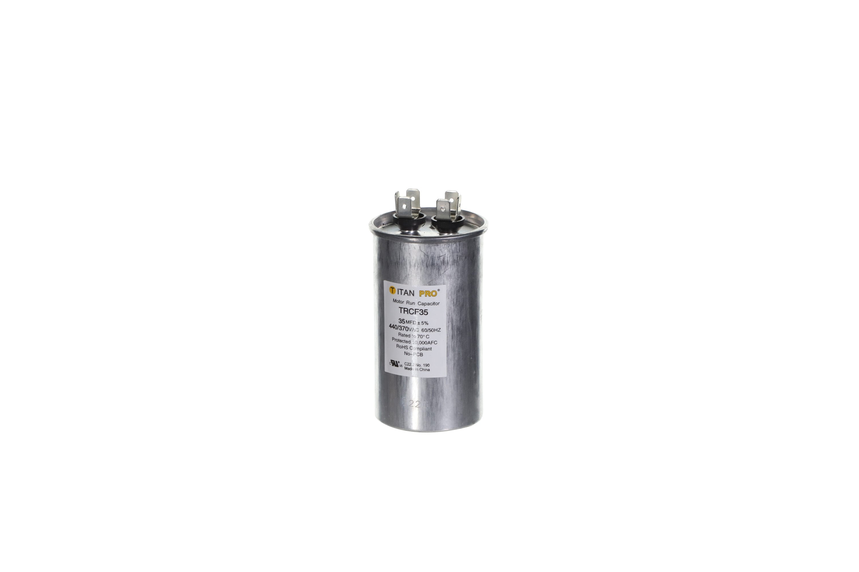 DiversiTech 35 MFD 440/370V ROUND #TRCF35