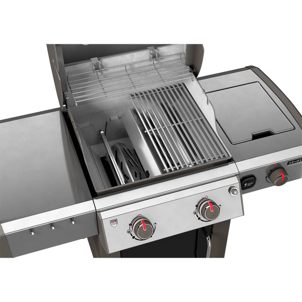 Weber Genesis II S-240 Stainless 2-Burner Natural Gas Grill with 1 Burner at Lowes.com