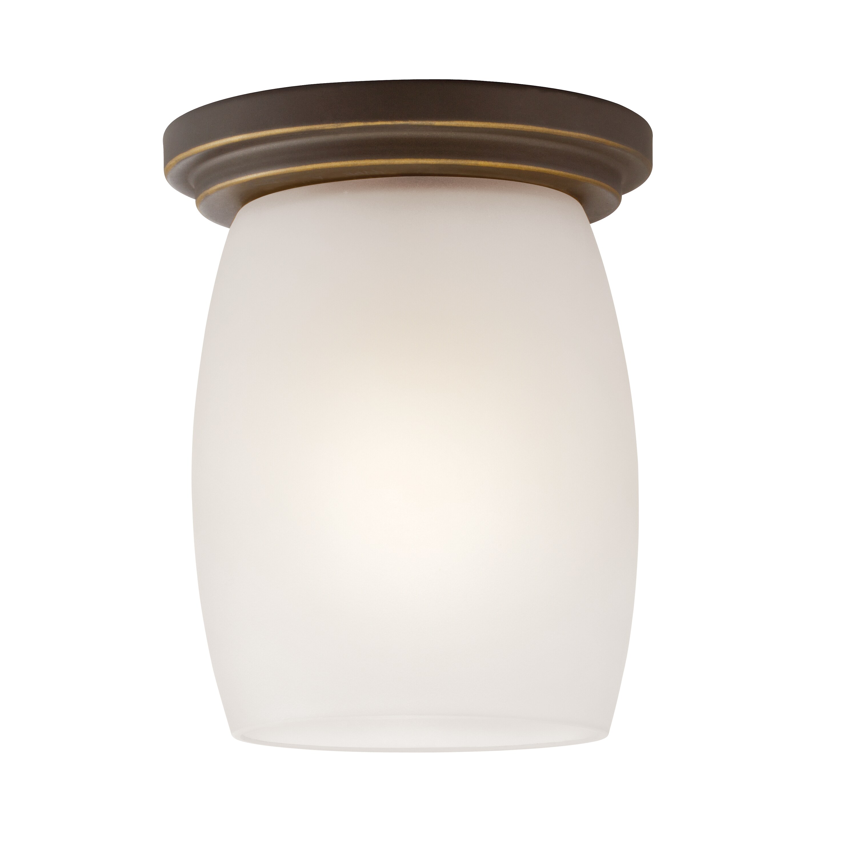 Kichler 8043OZSL18 Eileen 1-Light 5-in Olde Bronze LED Flush Mount Light ENERGY STAR