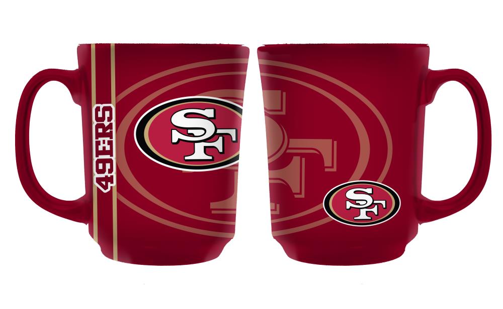 The Memory Company San Francisco 49ers 11-fl oz Ceramic Team Color Mug Set  of: 1 in the Drinkware department at