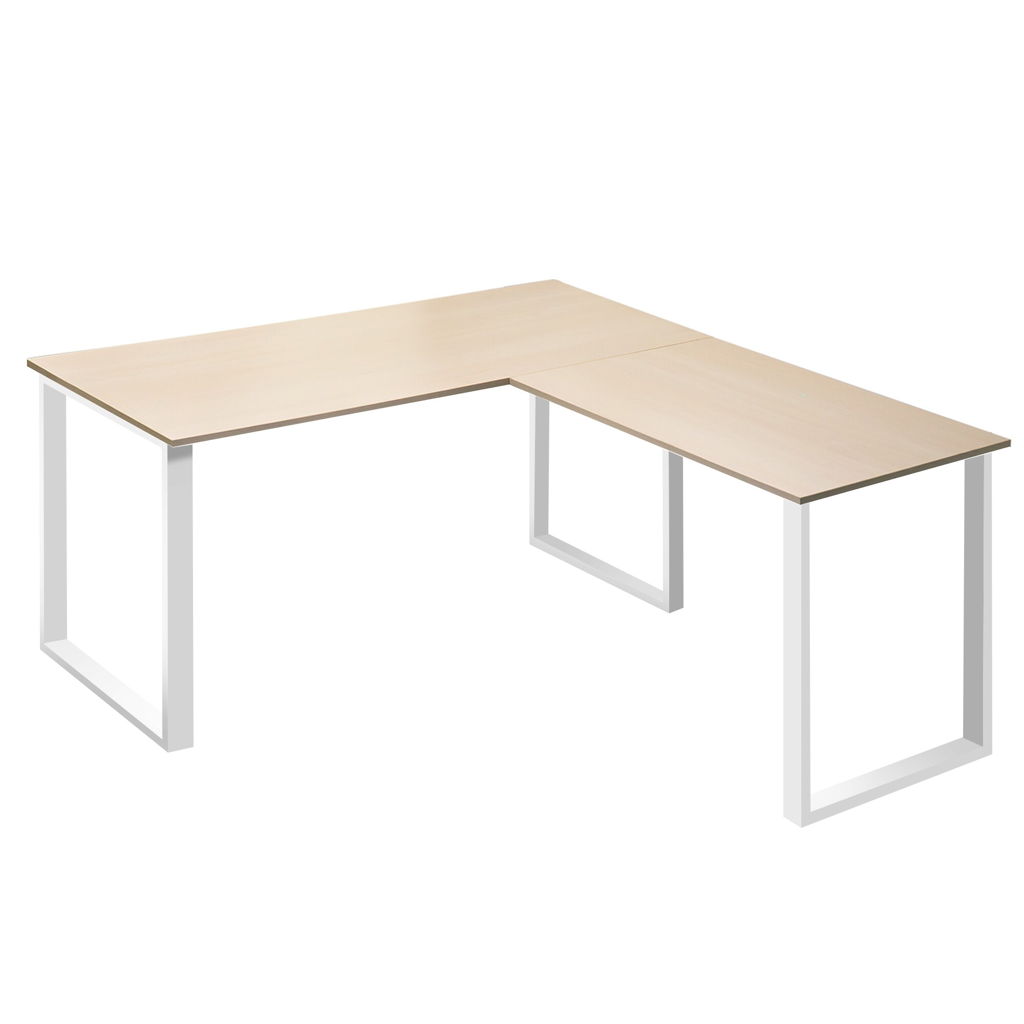 white l shaped desk under 200