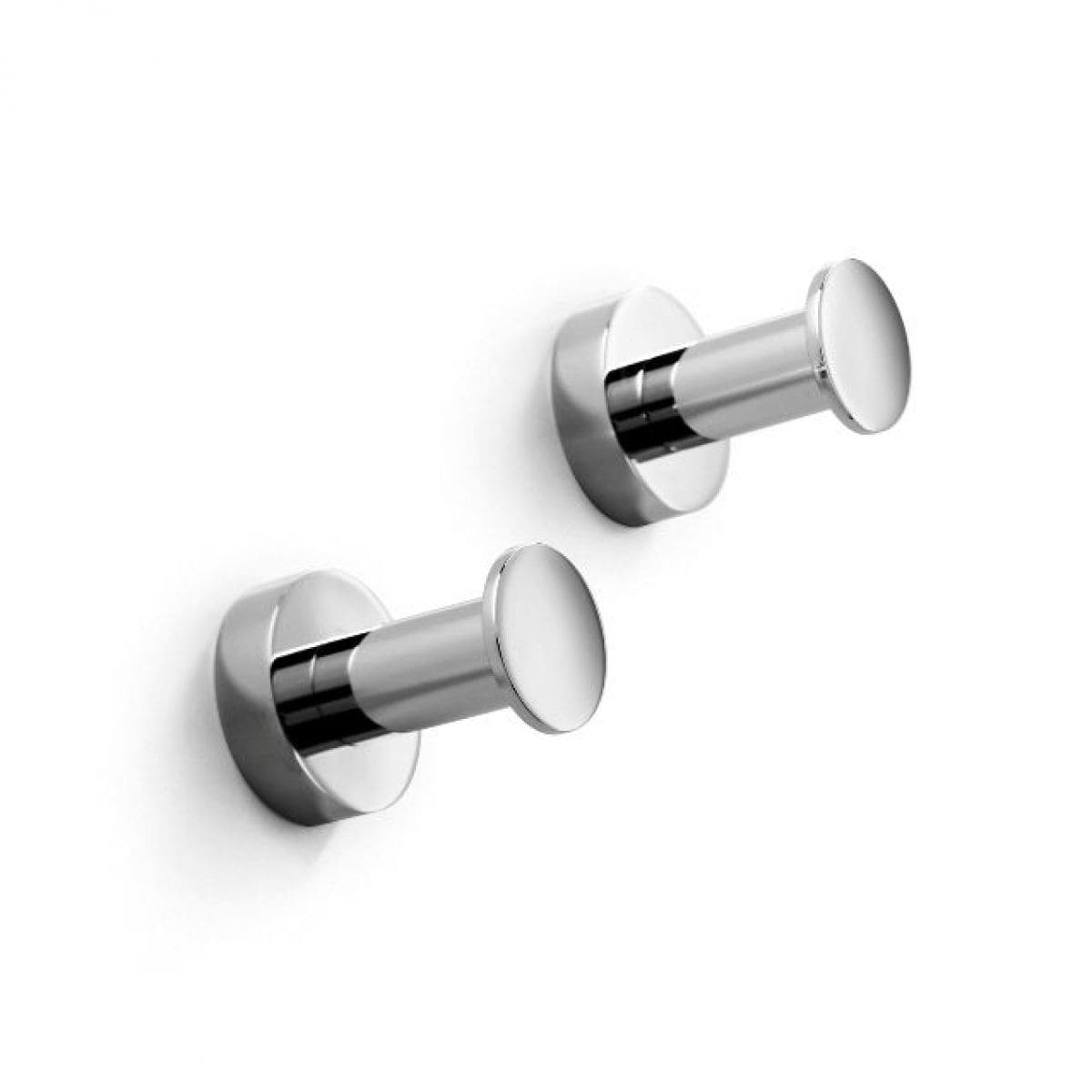 WS Bath Collections Pura Single Robe Hook in Polished Chrome Pura