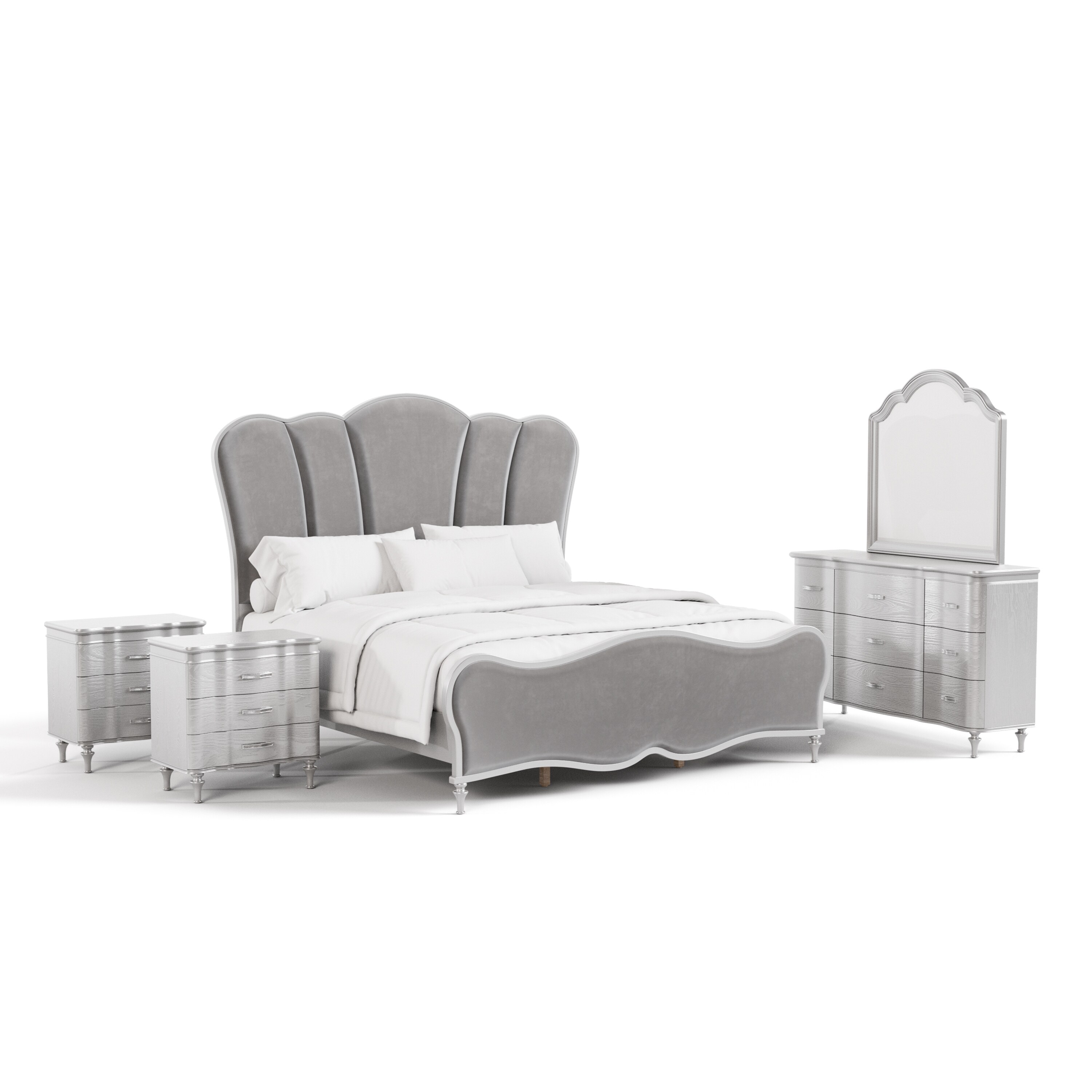 Furniture of America IDF7416SV-Q-NDM Bedroom-Sets - View #2
