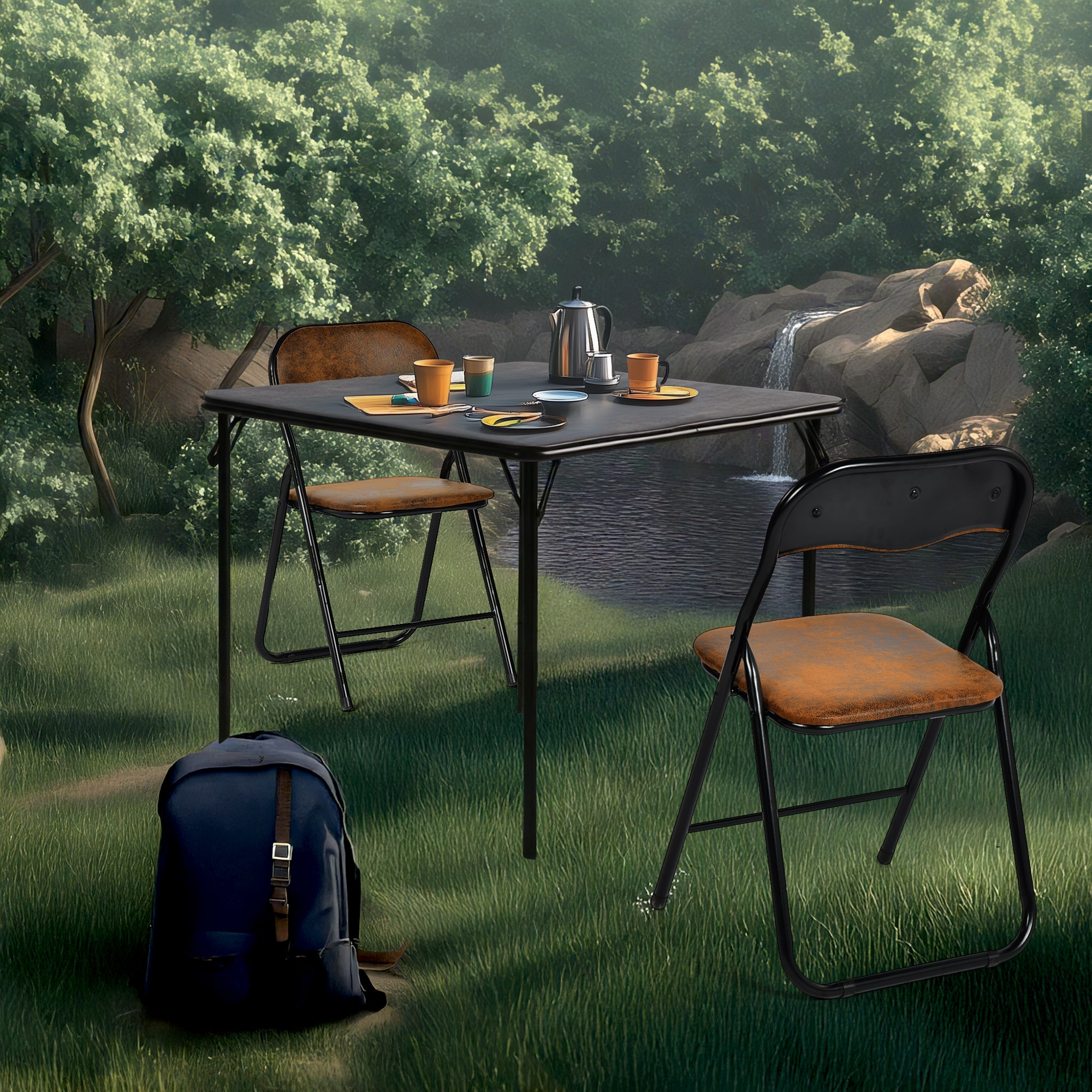 Homy Casa FERN BLACK Folding-Tables - View #6